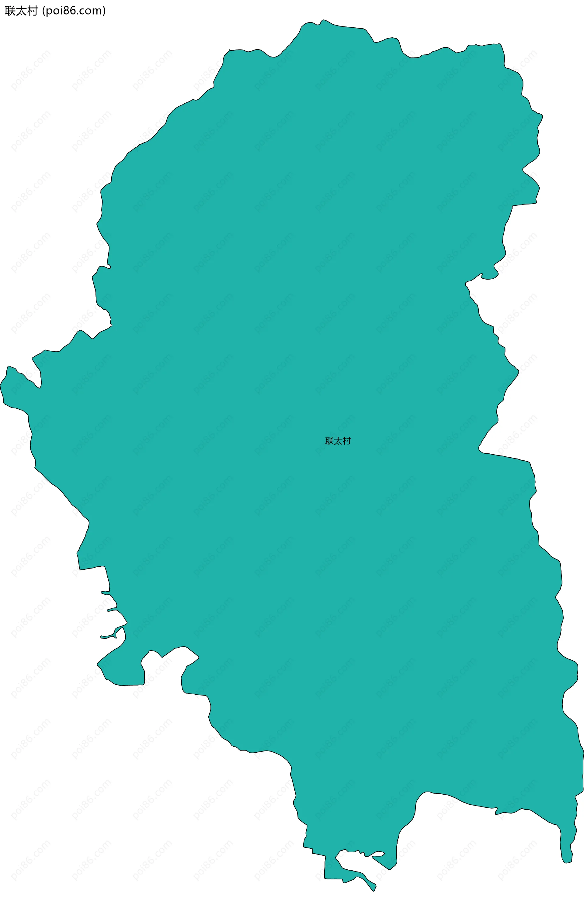 联太村边界地图