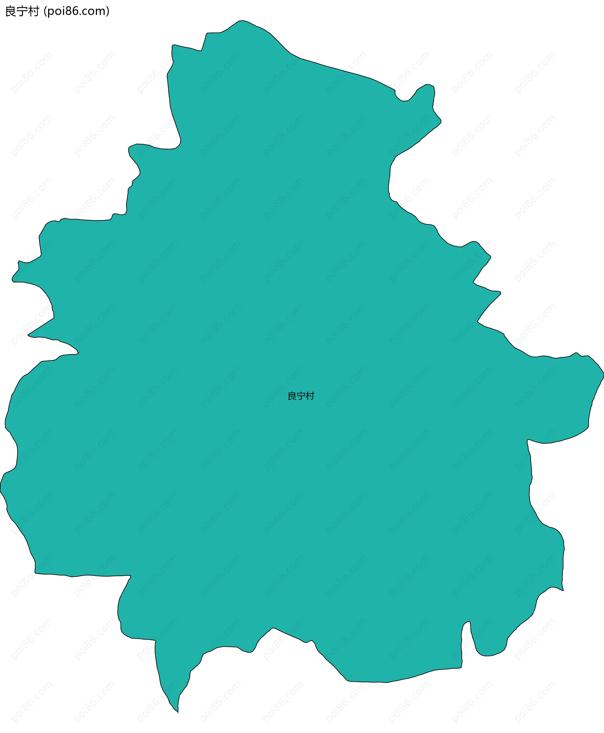 良宁村边界地图