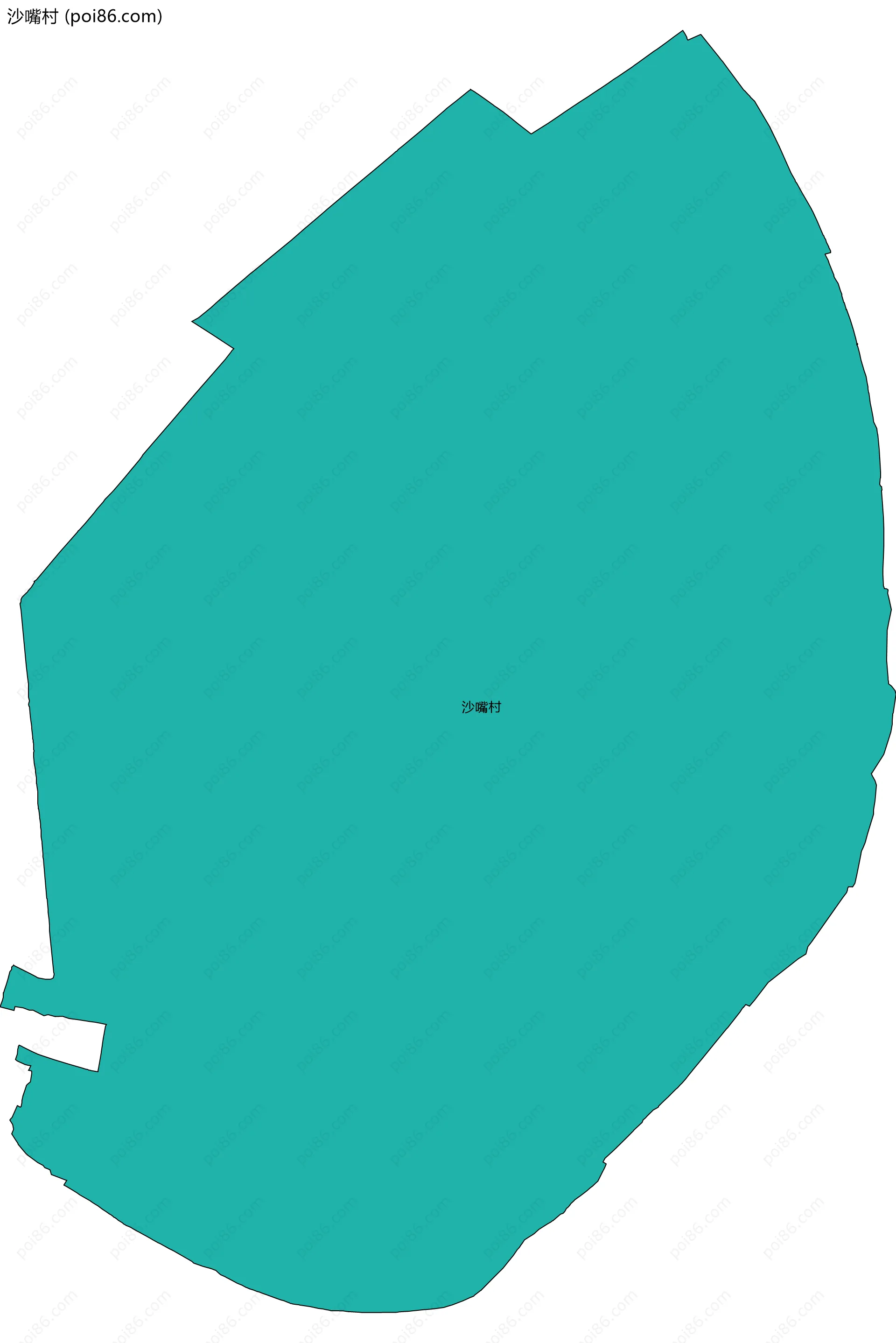 沙嘴村边界地图