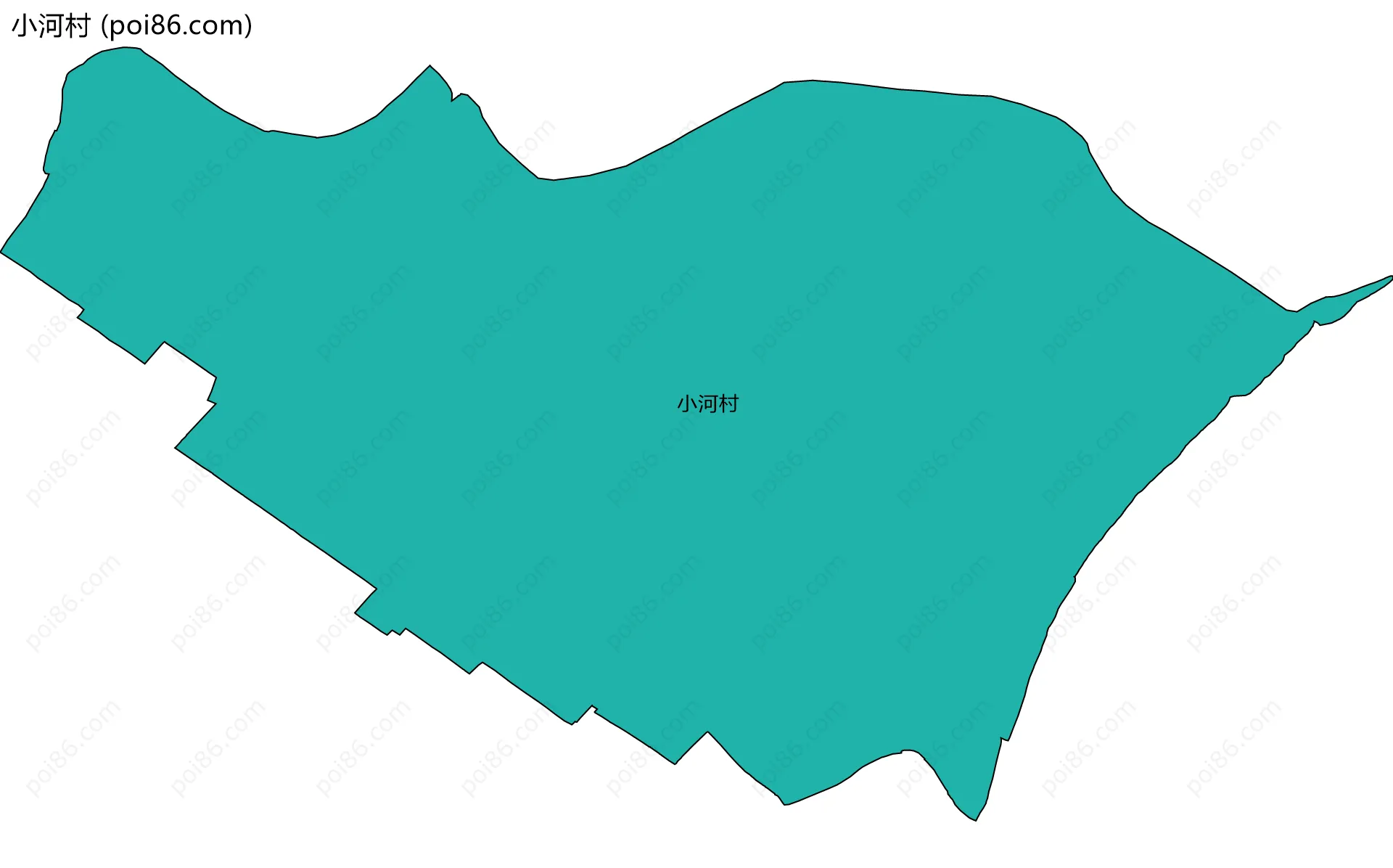 小河村边界地图
