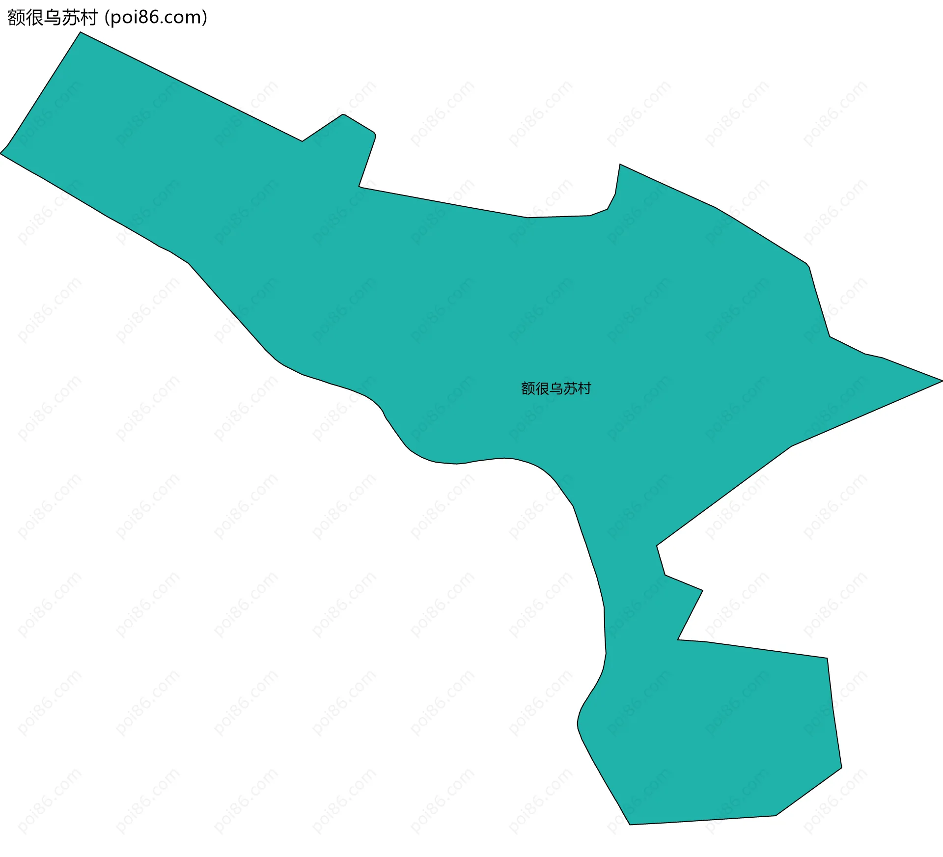 额很乌苏村边界地图