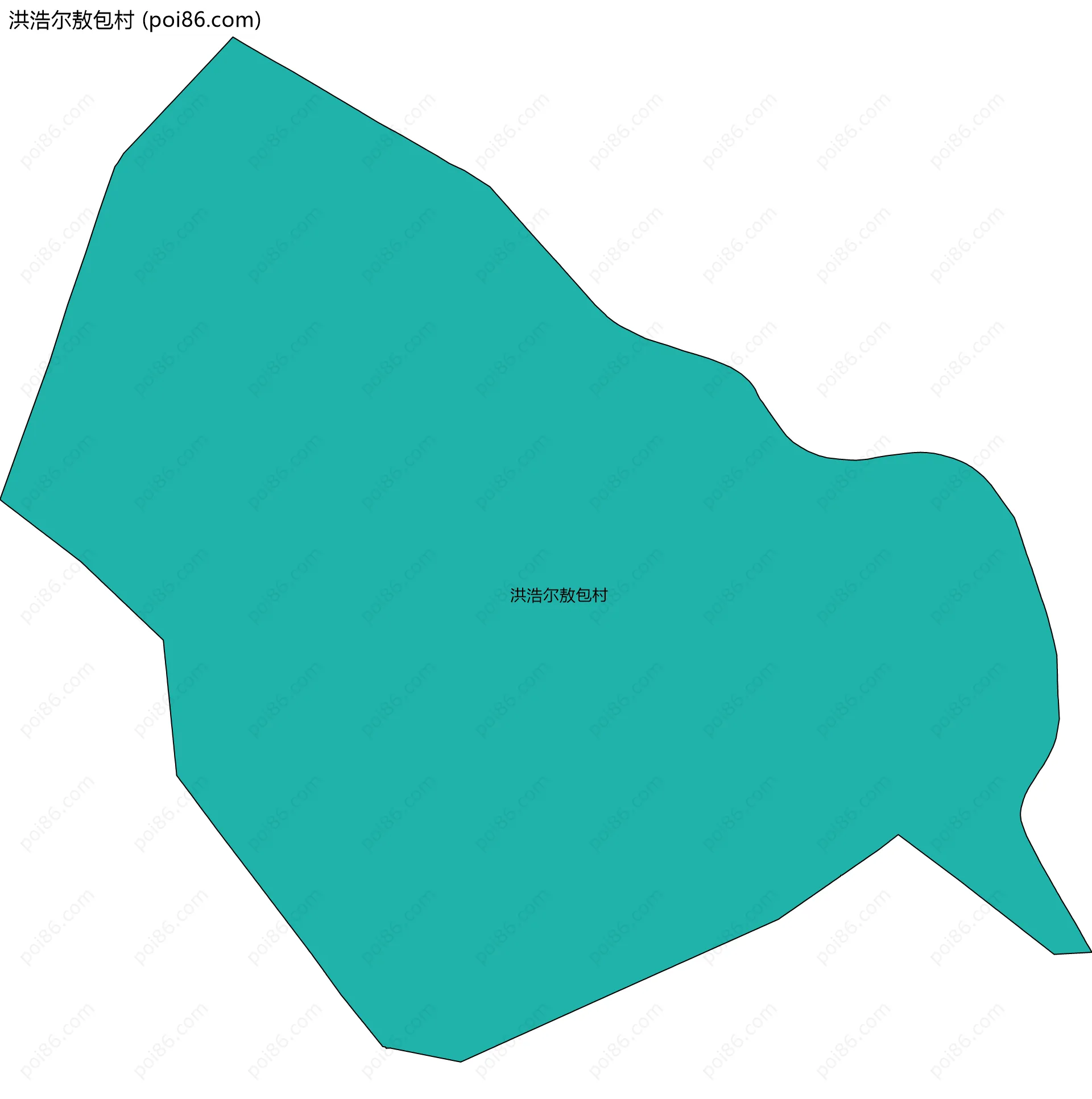 洪浩尔敖包村边界地图