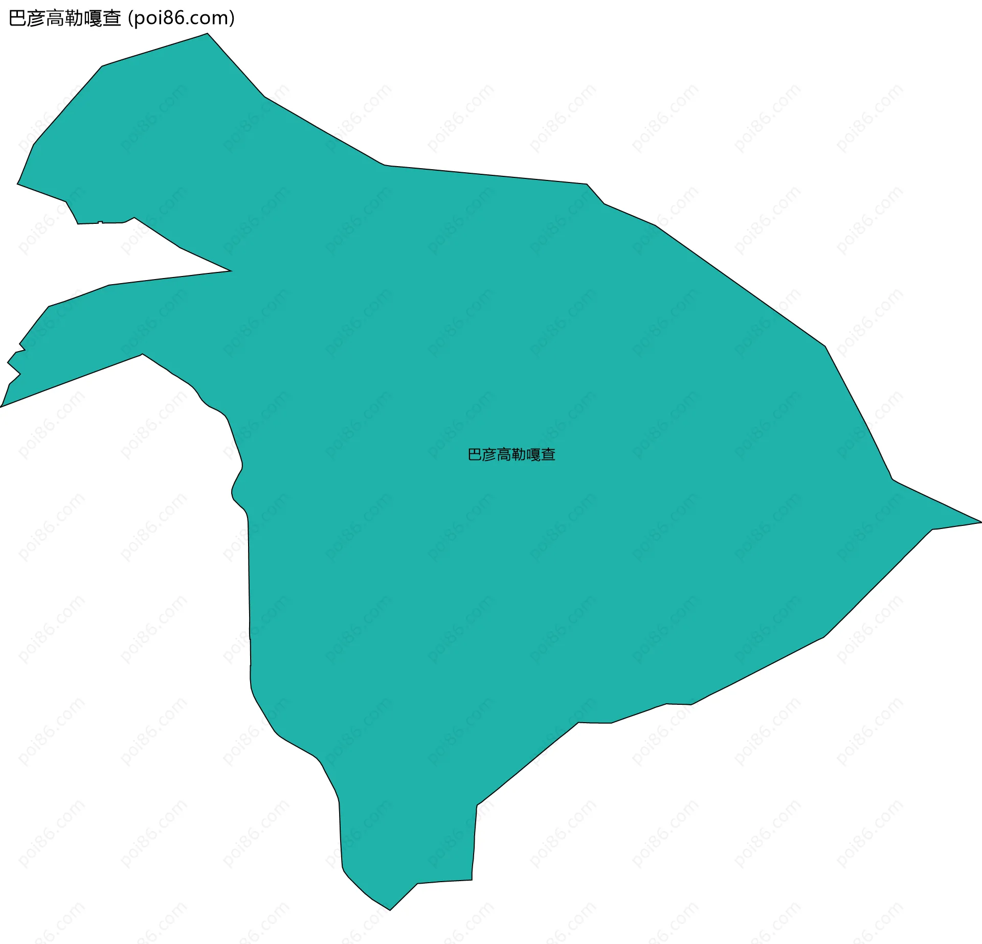 巴彦高勒嘎查边界地图