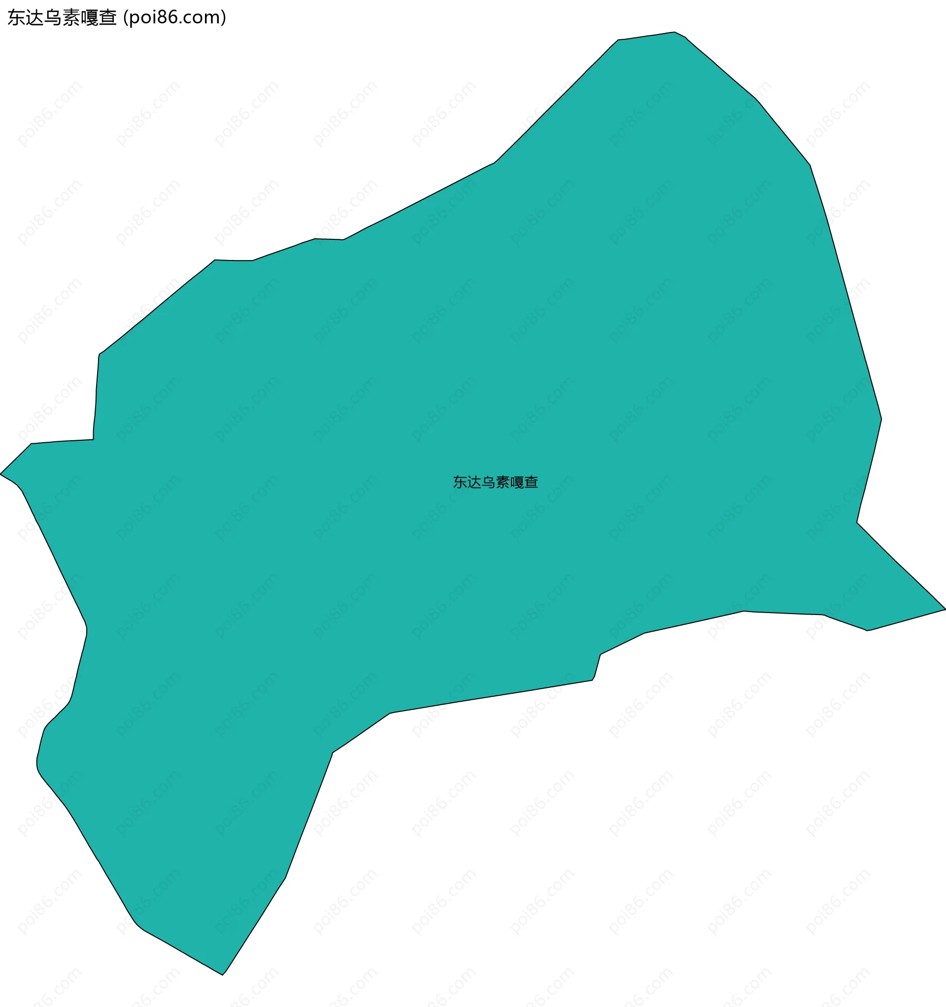 东达乌素嘎查边界地图