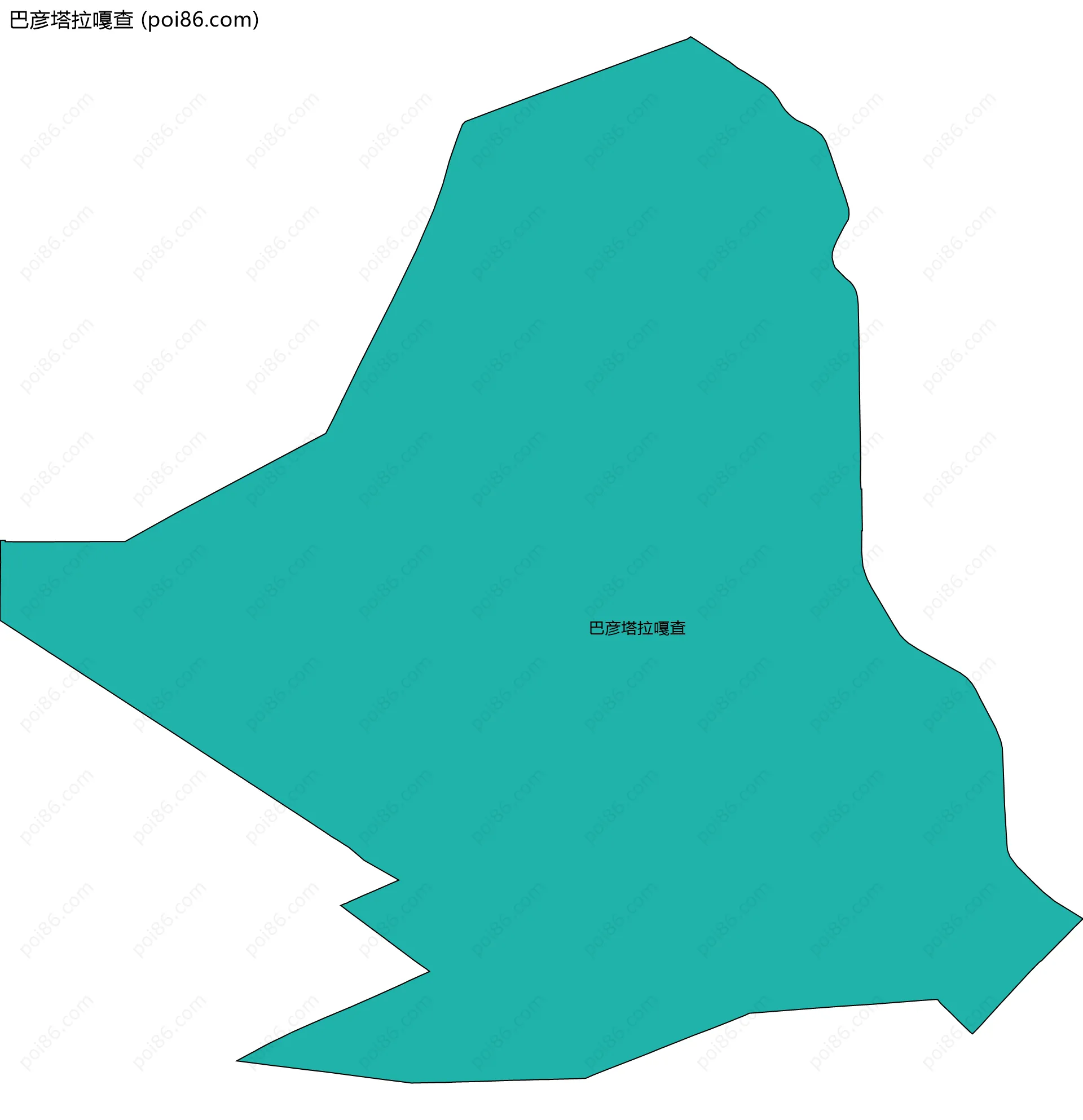 巴彦塔拉嘎查边界地图