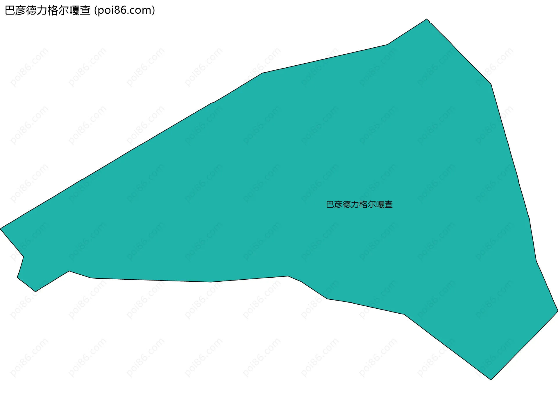 巴彦德力格尔嘎查边界地图
