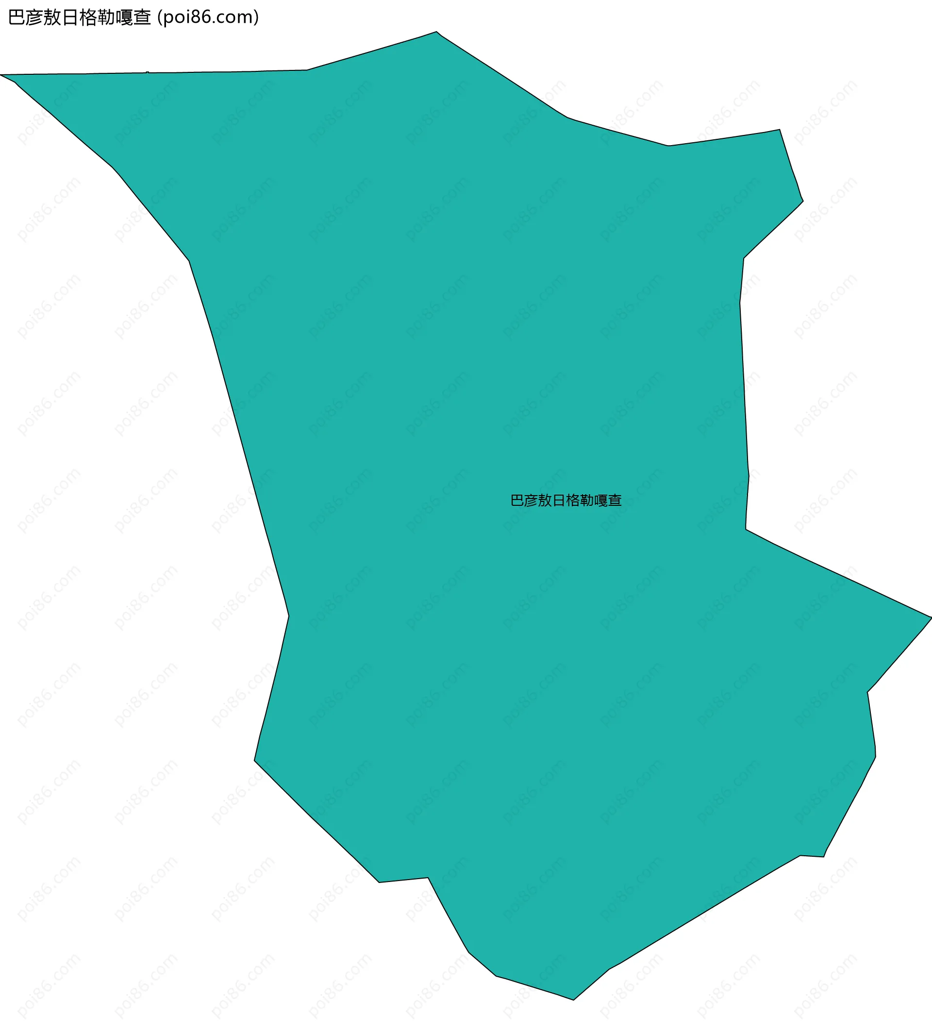巴彦敖日格勒嘎查边界地图