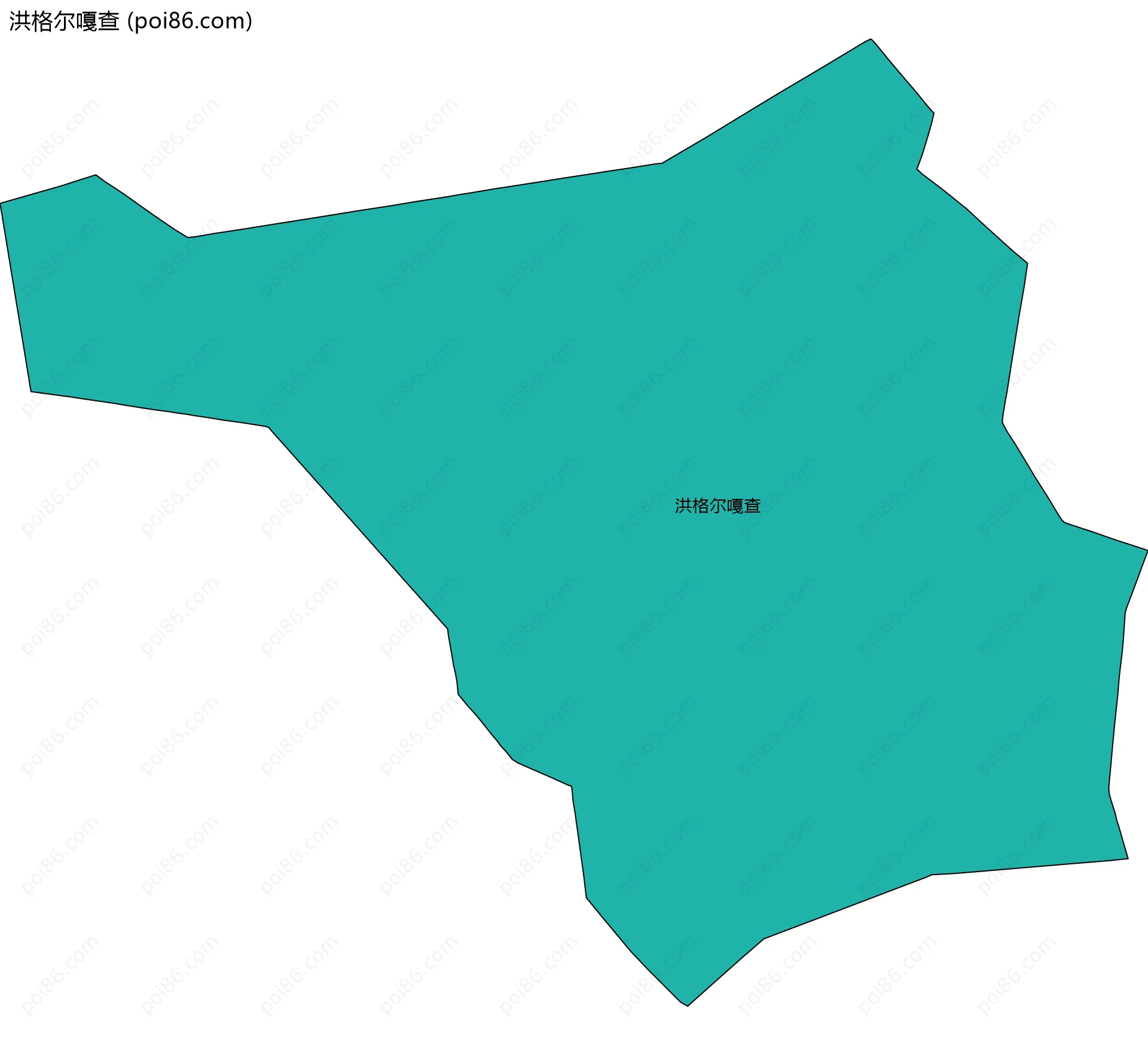 洪格尔嘎查边界地图