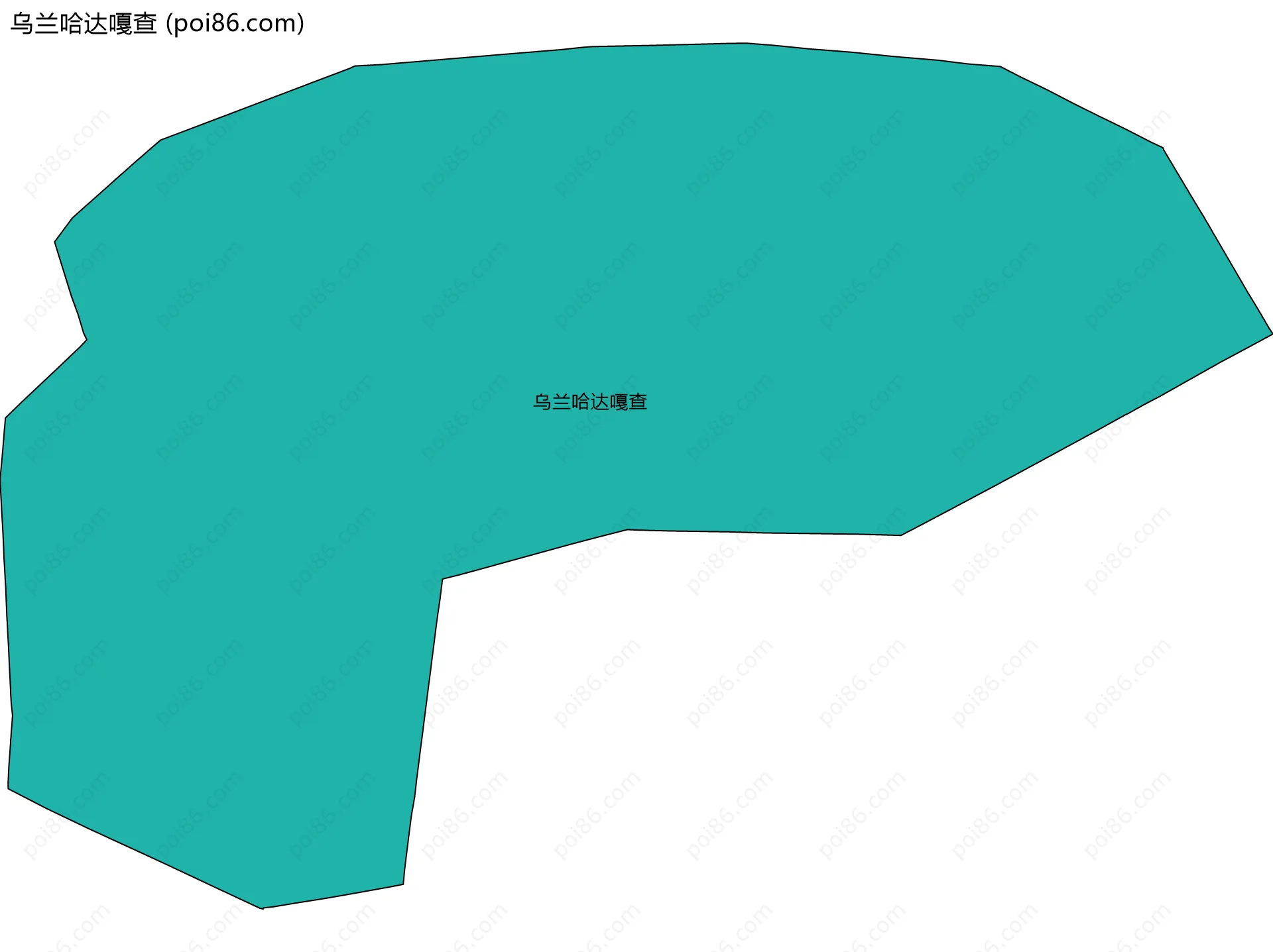 乌兰哈达嘎查边界地图