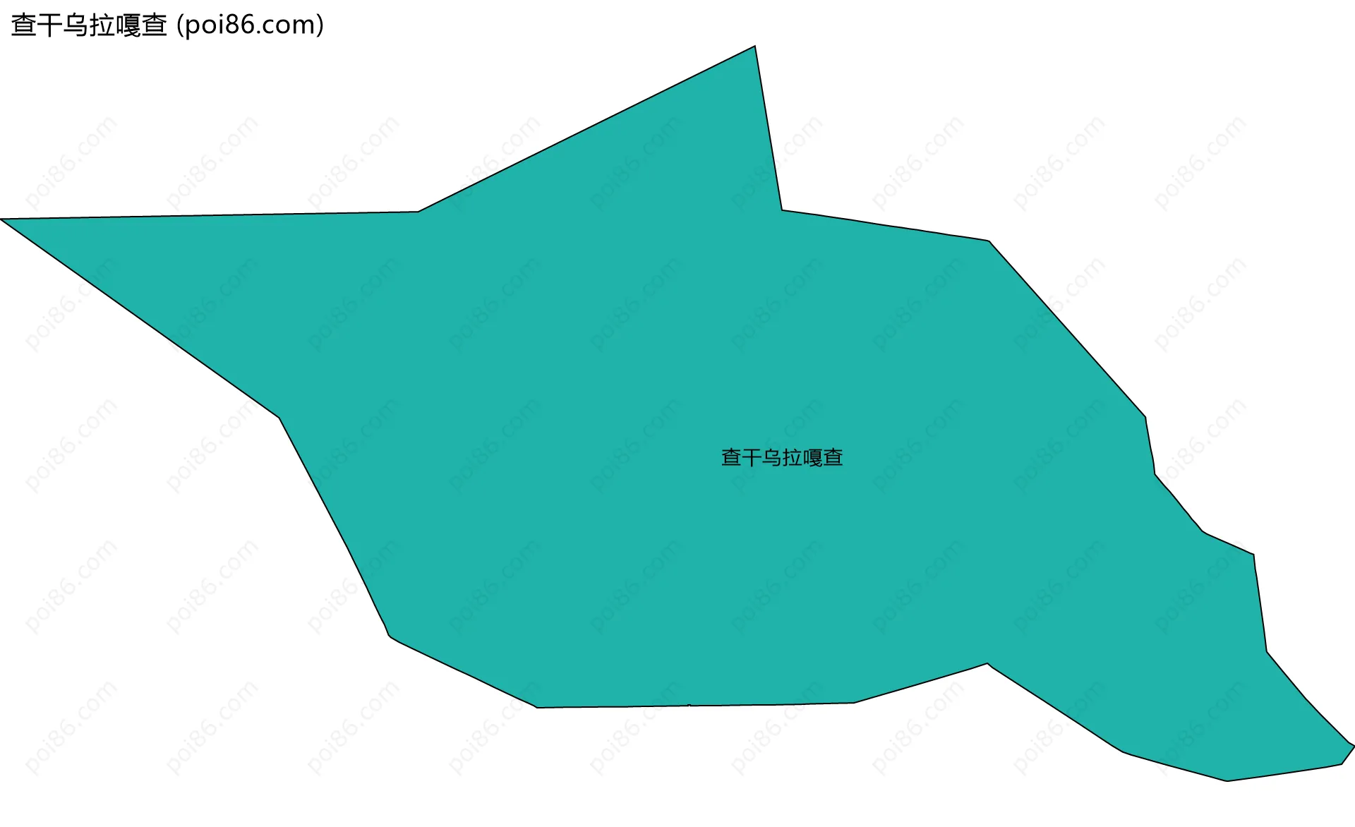 查干乌拉嘎查边界地图