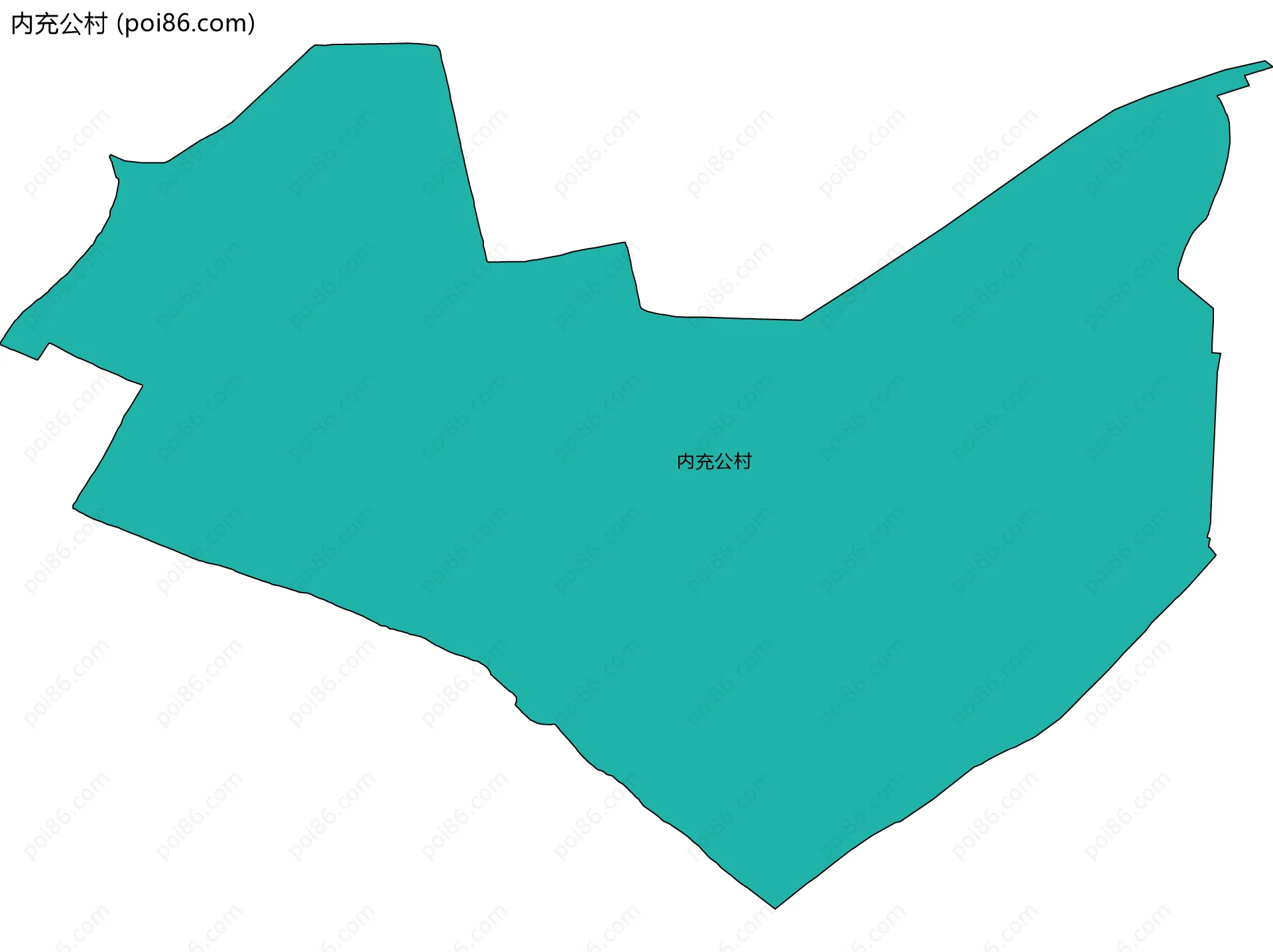 内充公村边界地图