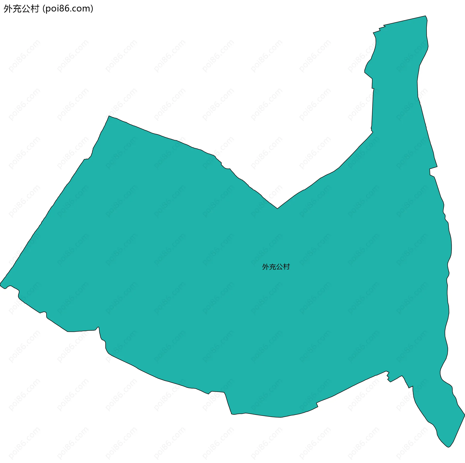 外充公村边界地图