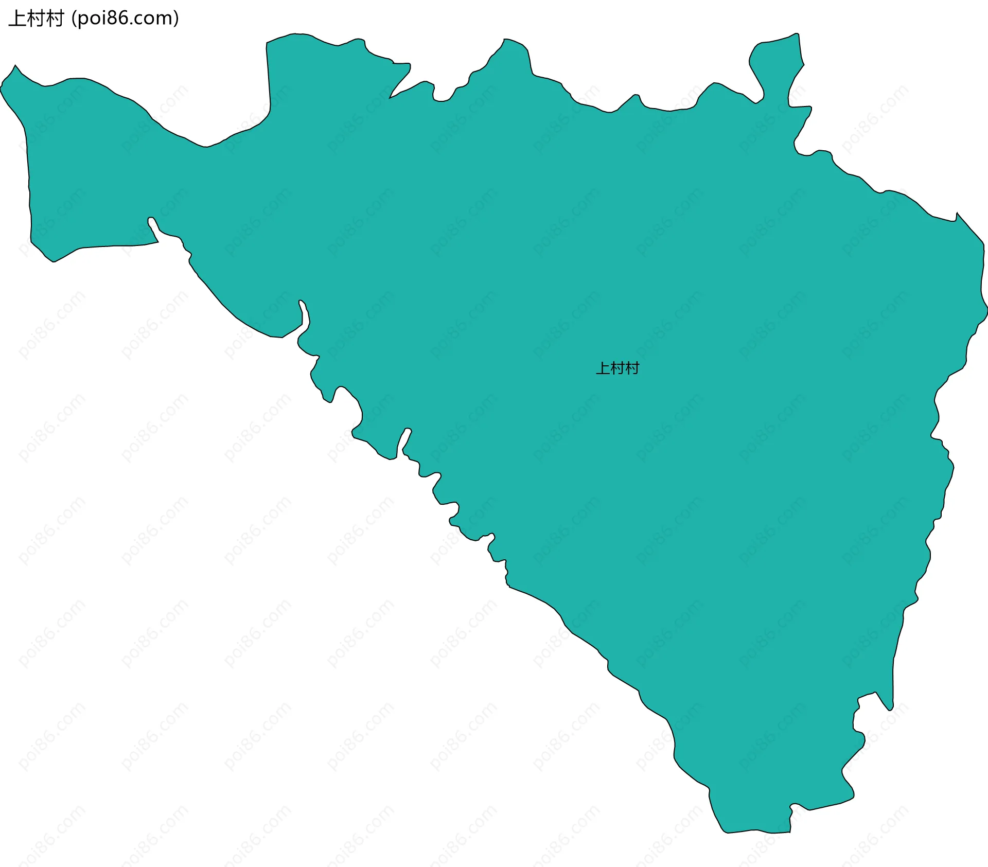 上村村边界地图