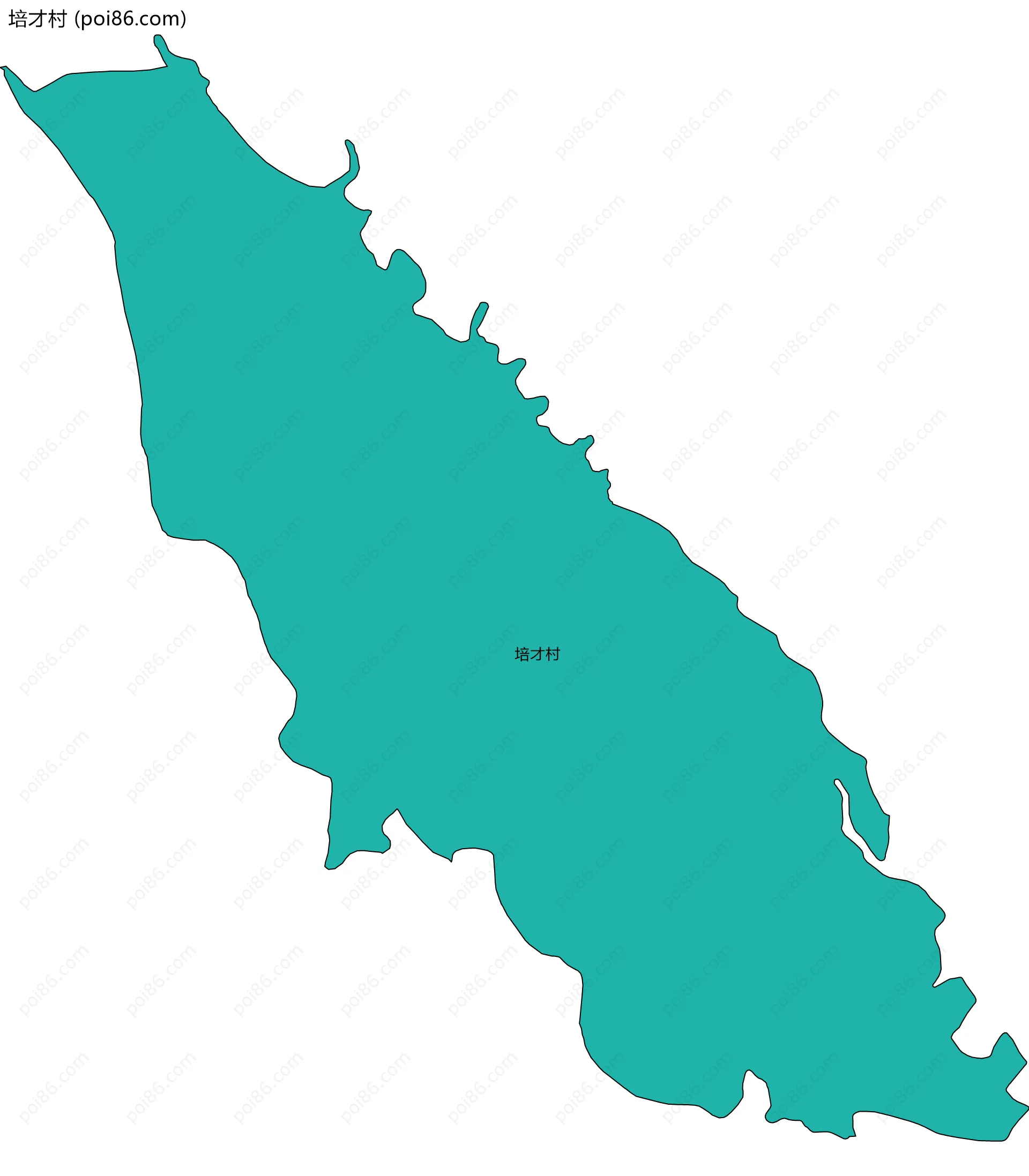 培才村边界地图