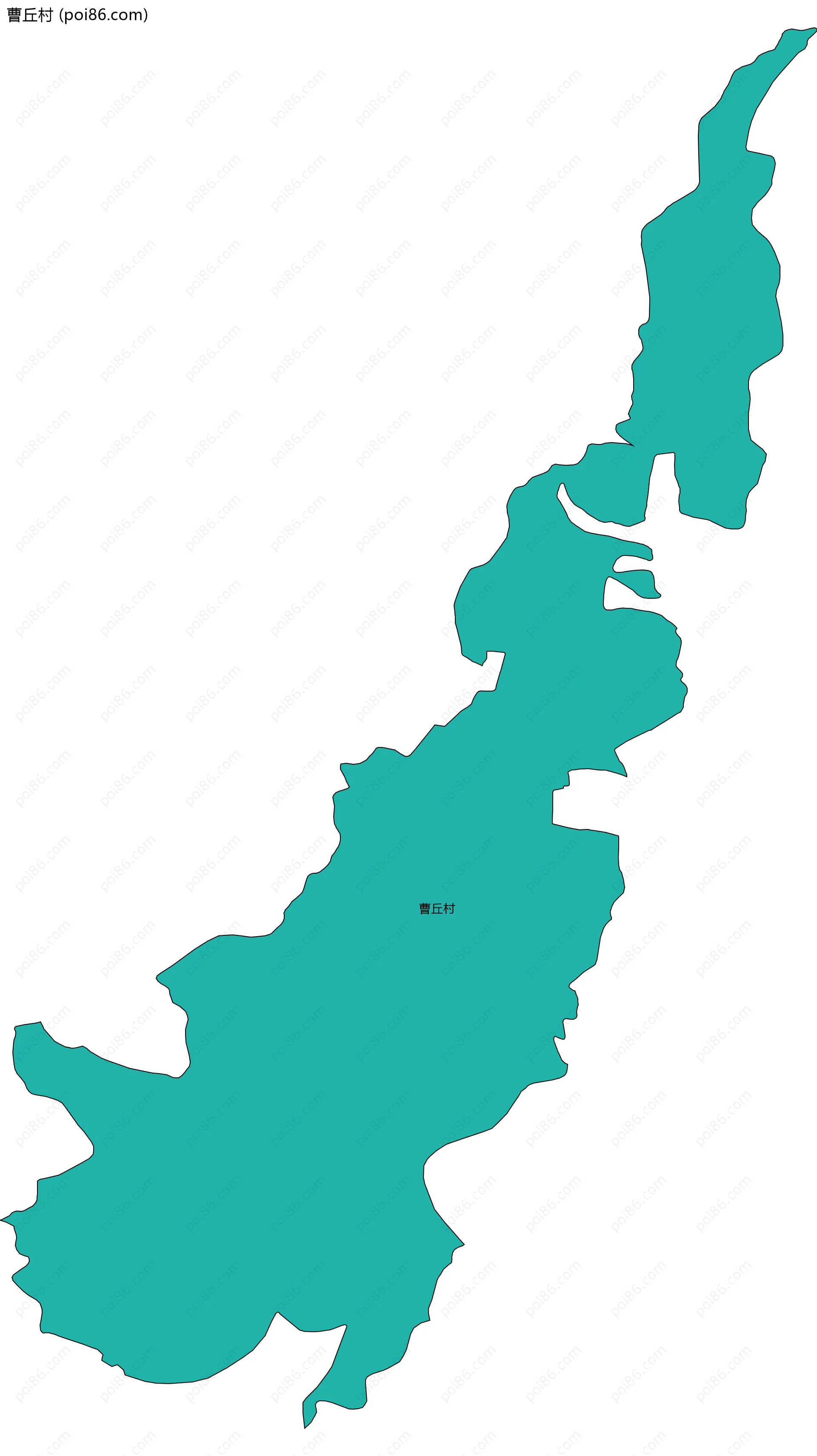 曹丘村边界地图