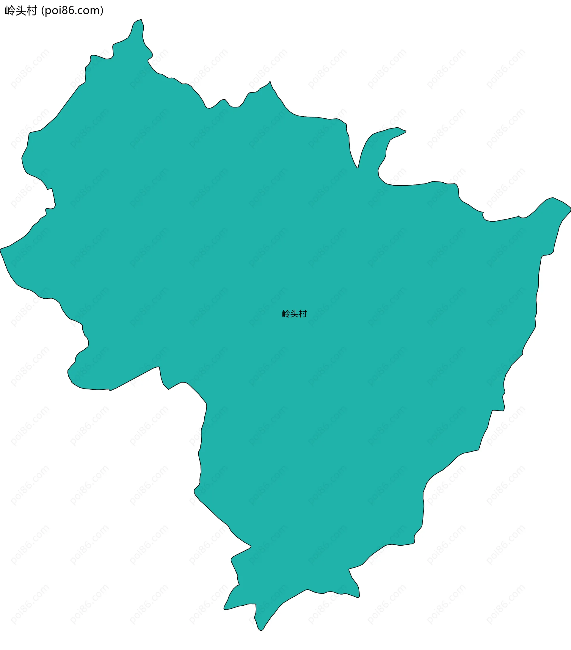 岭头村边界地图