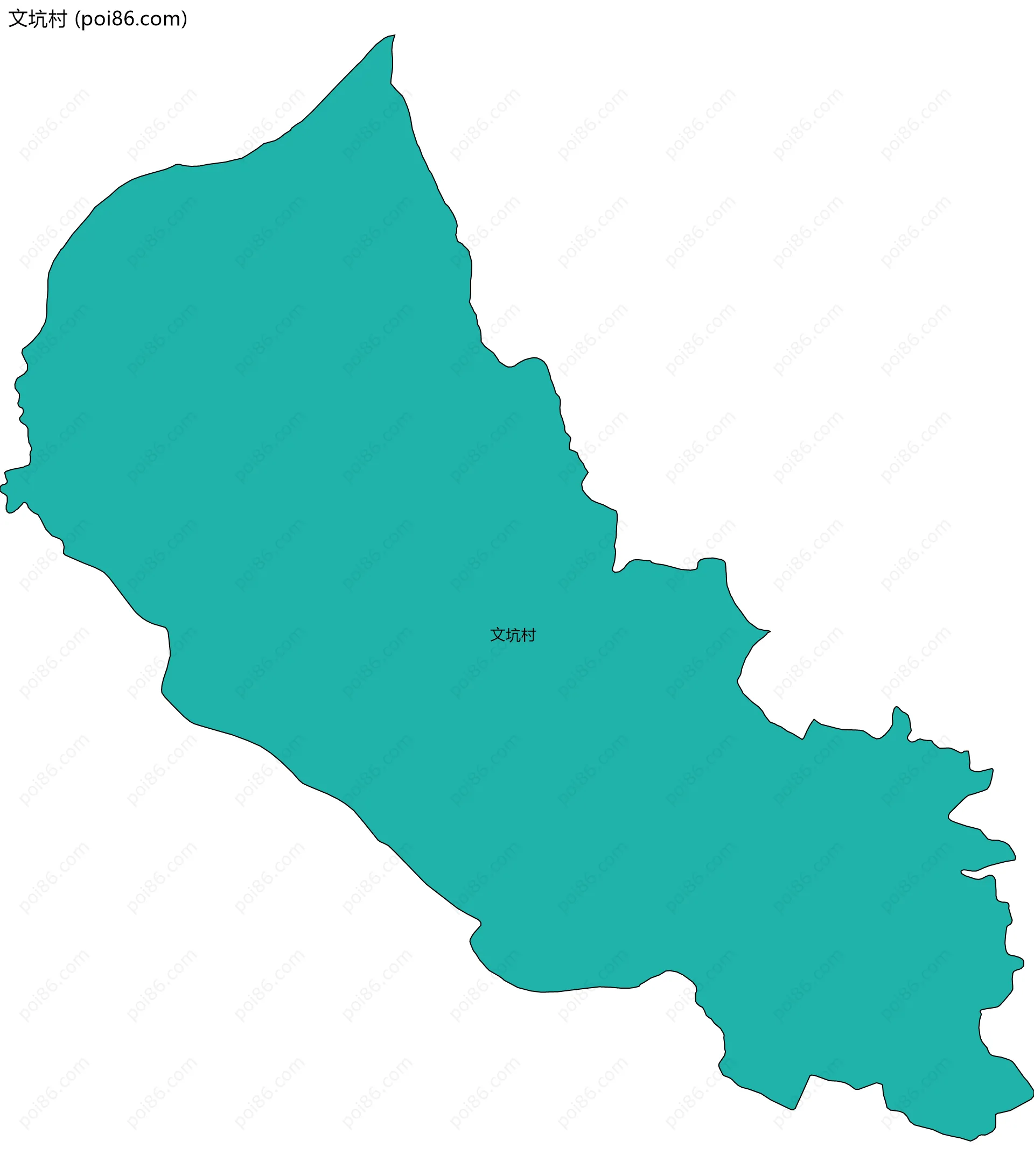 文坑村边界地图