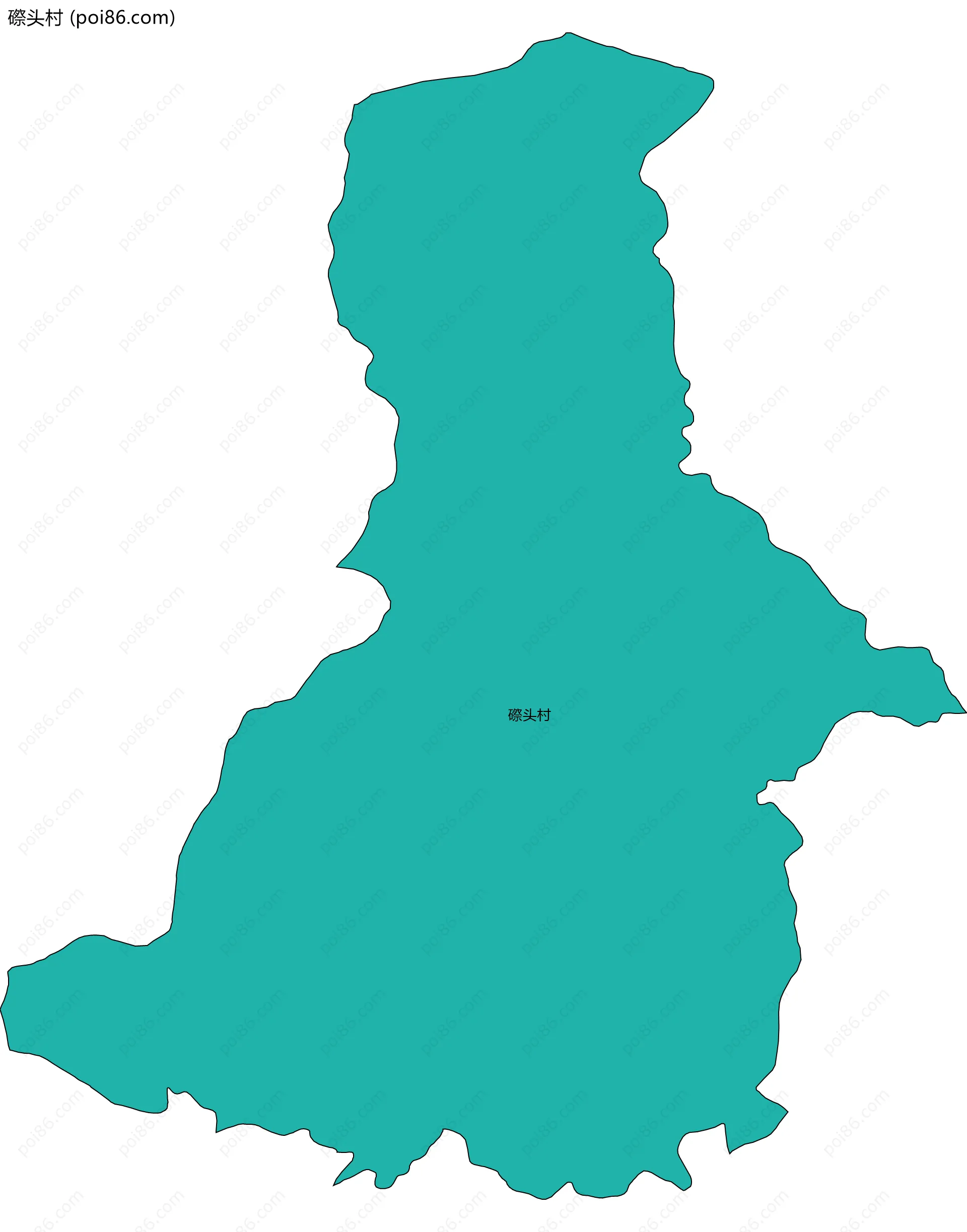 磜头村边界地图