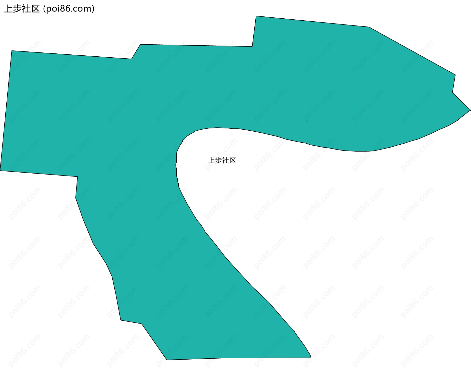 上步社区边界地图