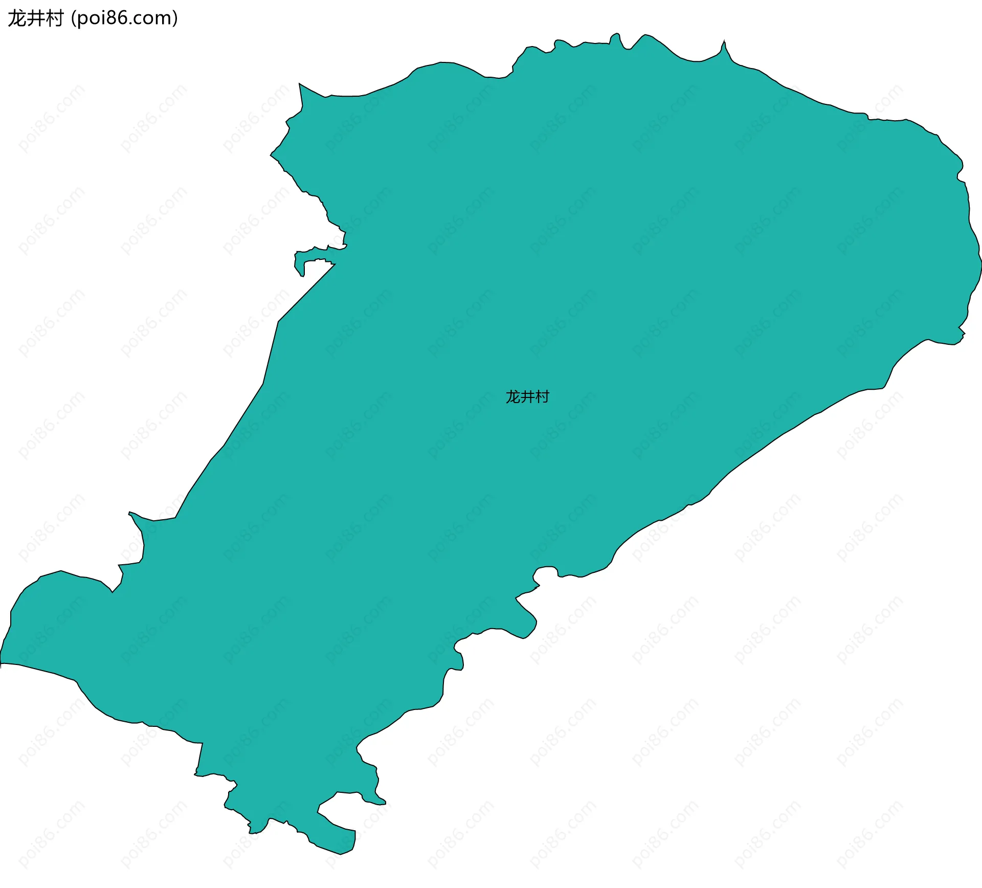 龙井村边界地图