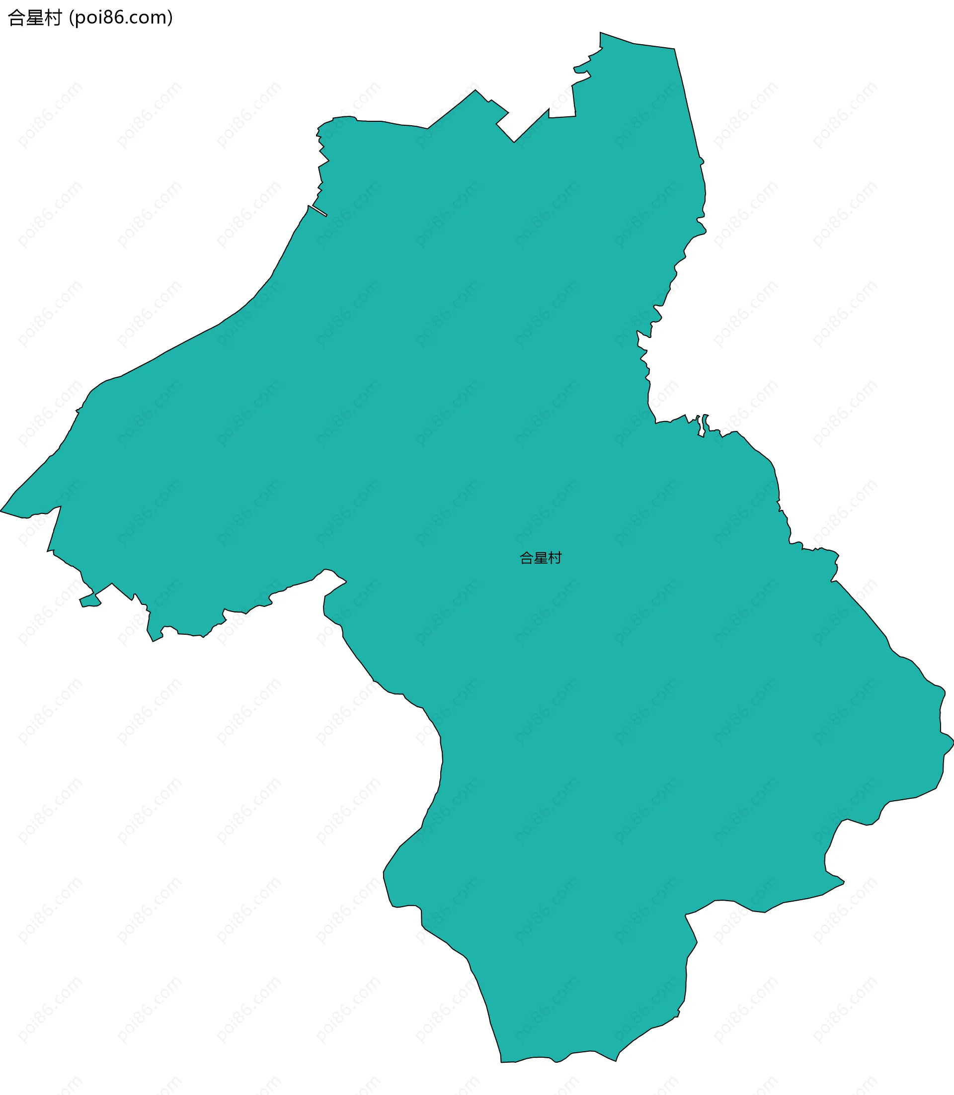 合星村边界地图