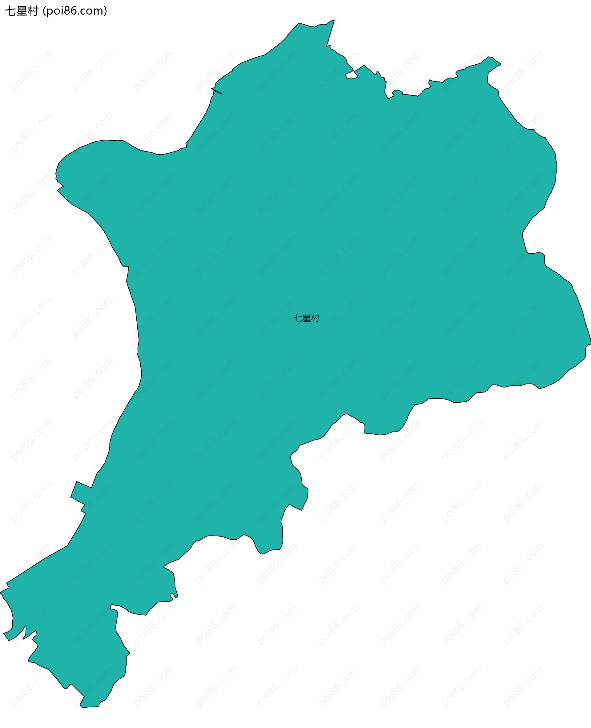 七星村边界地图