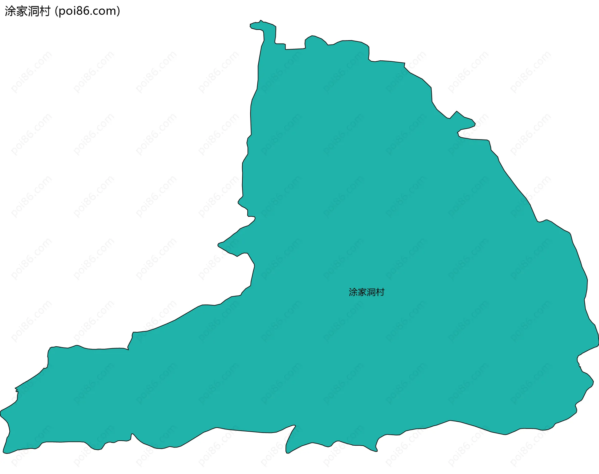 涂家洞村边界地图