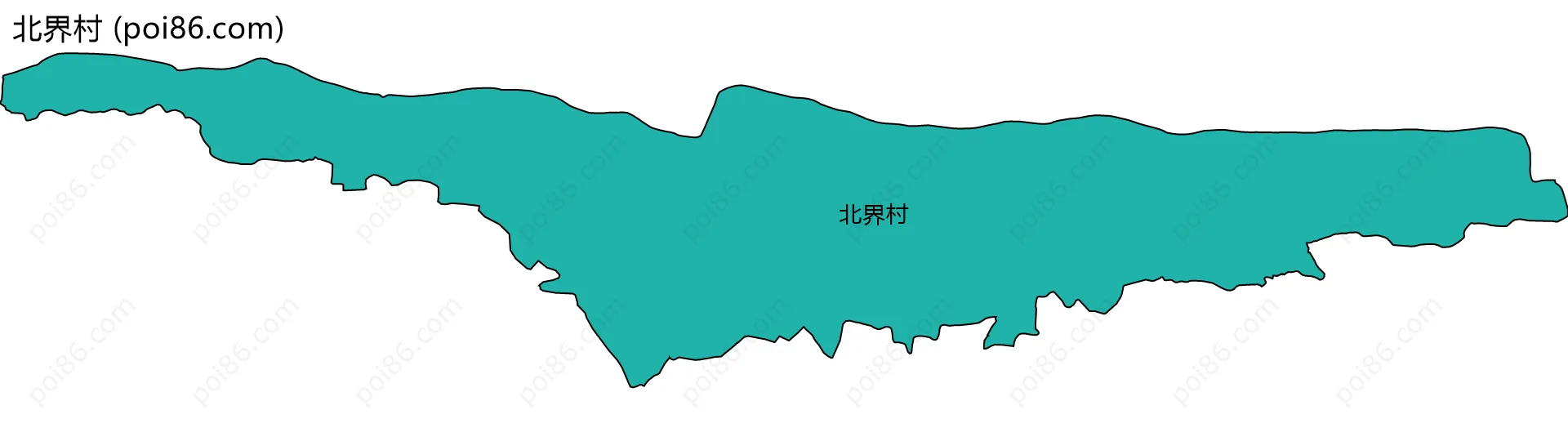 北界村边界地图
