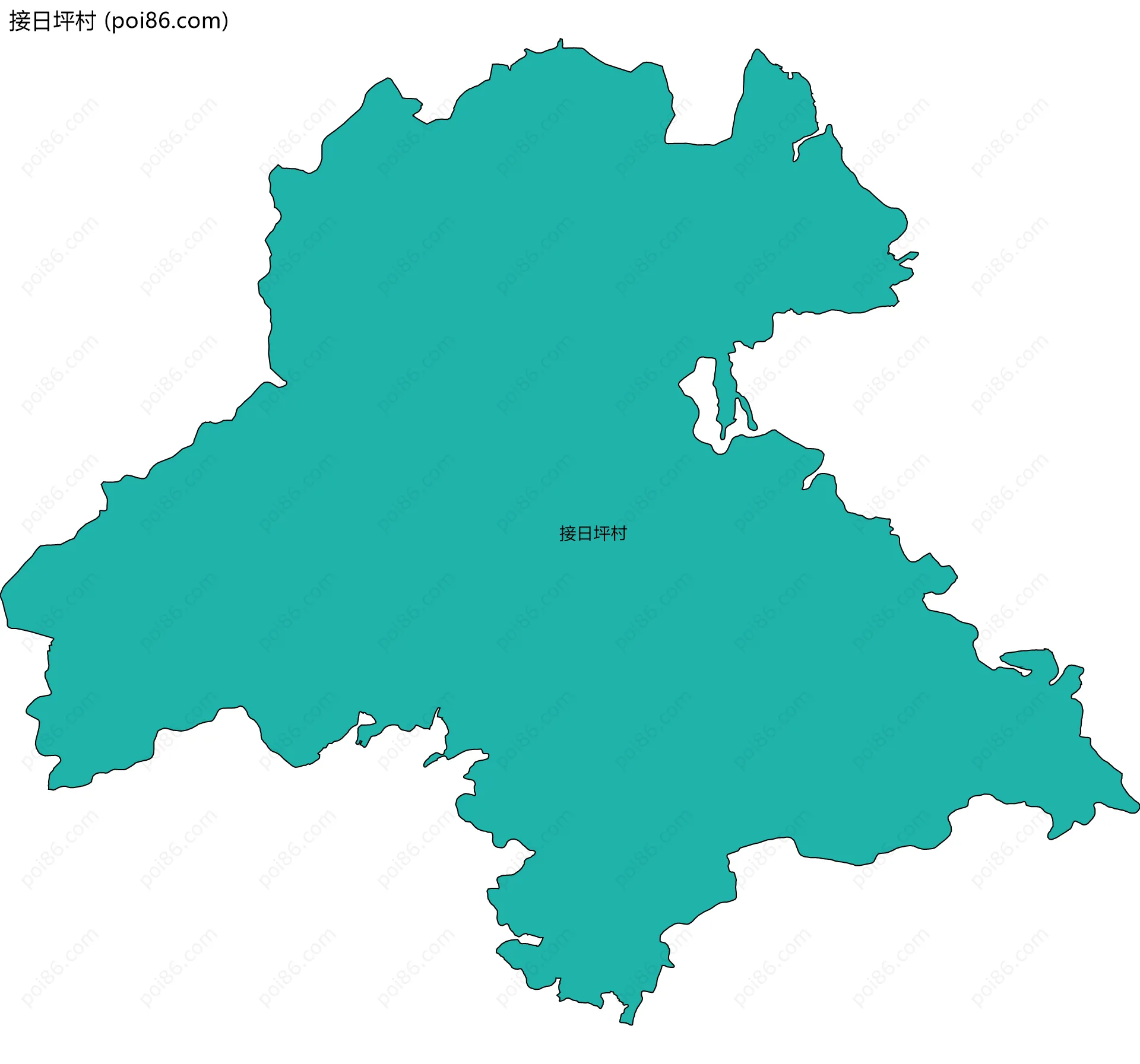 接日坪村边界地图