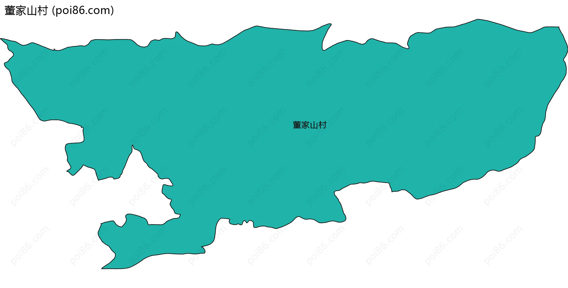 董家山村边界地图