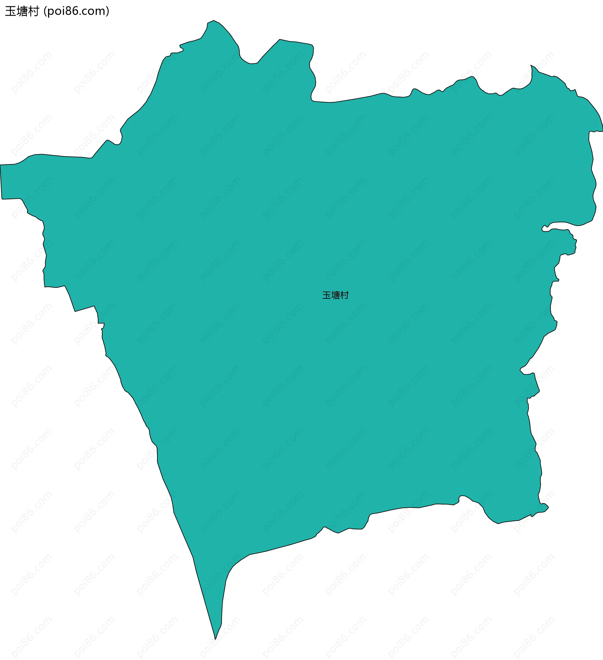 玉塘村边界地图