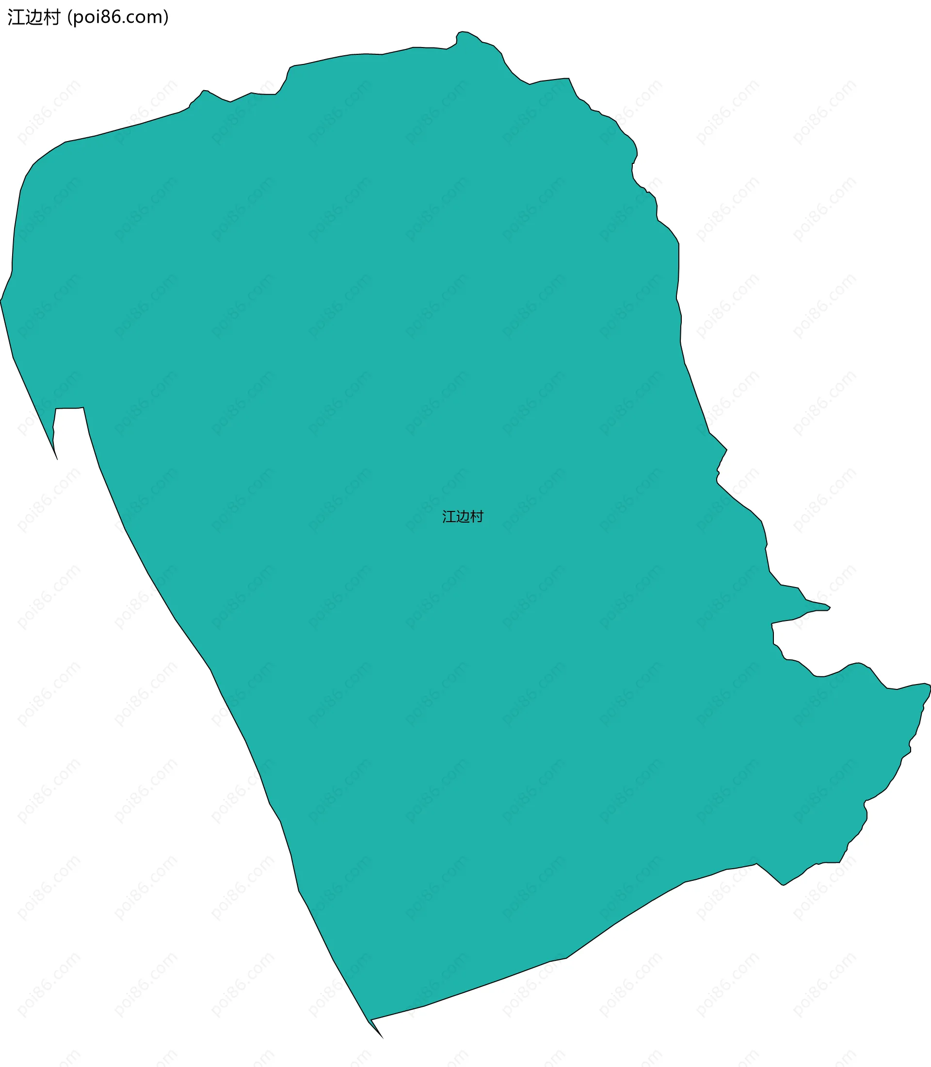 江边村边界地图