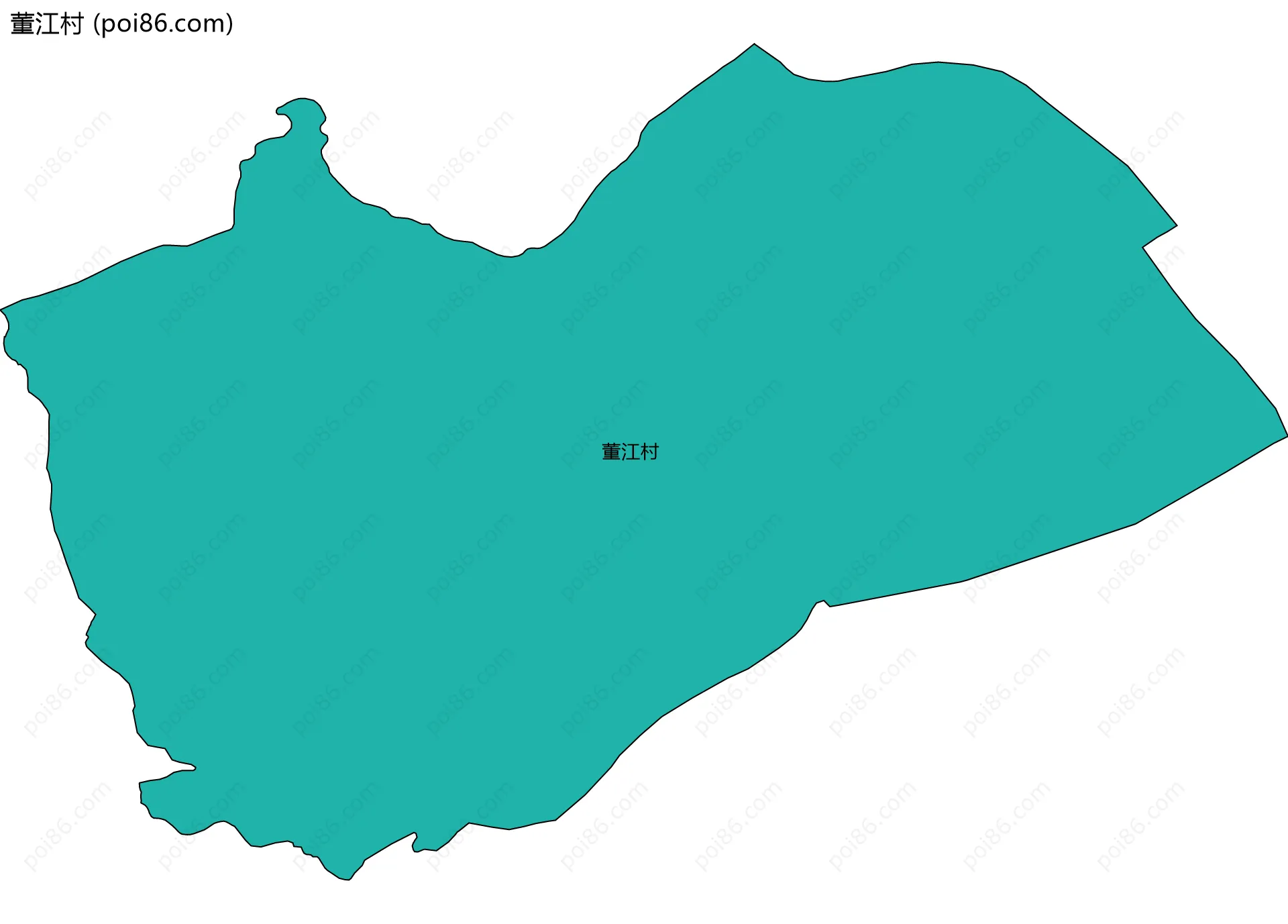 董江村边界地图