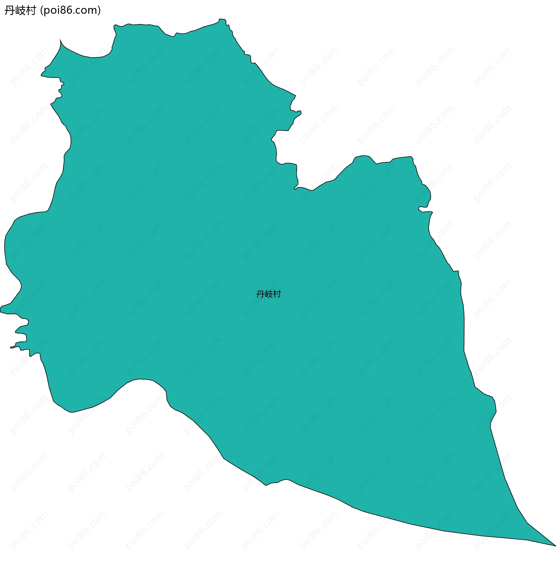 丹岐村边界地图