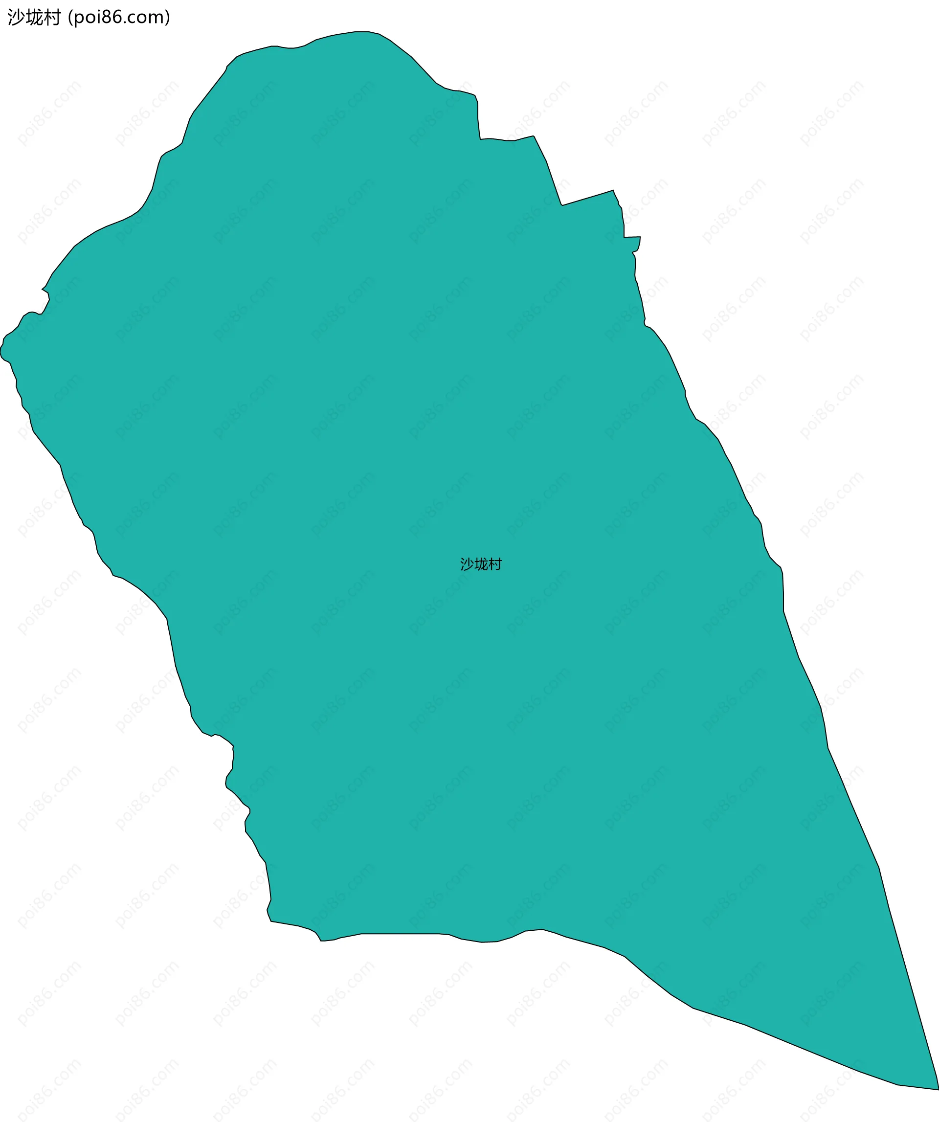 沙垅村边界地图