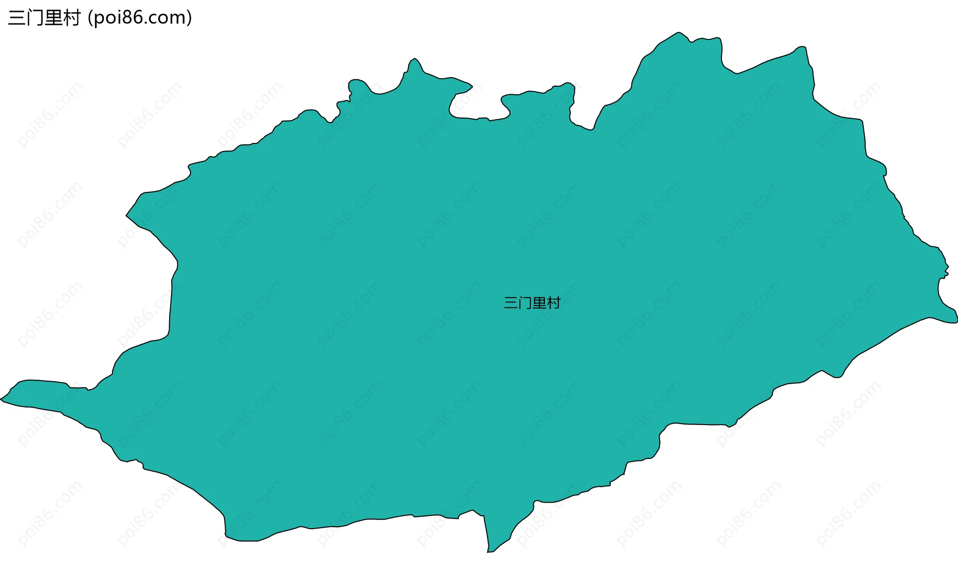 三门里村边界地图