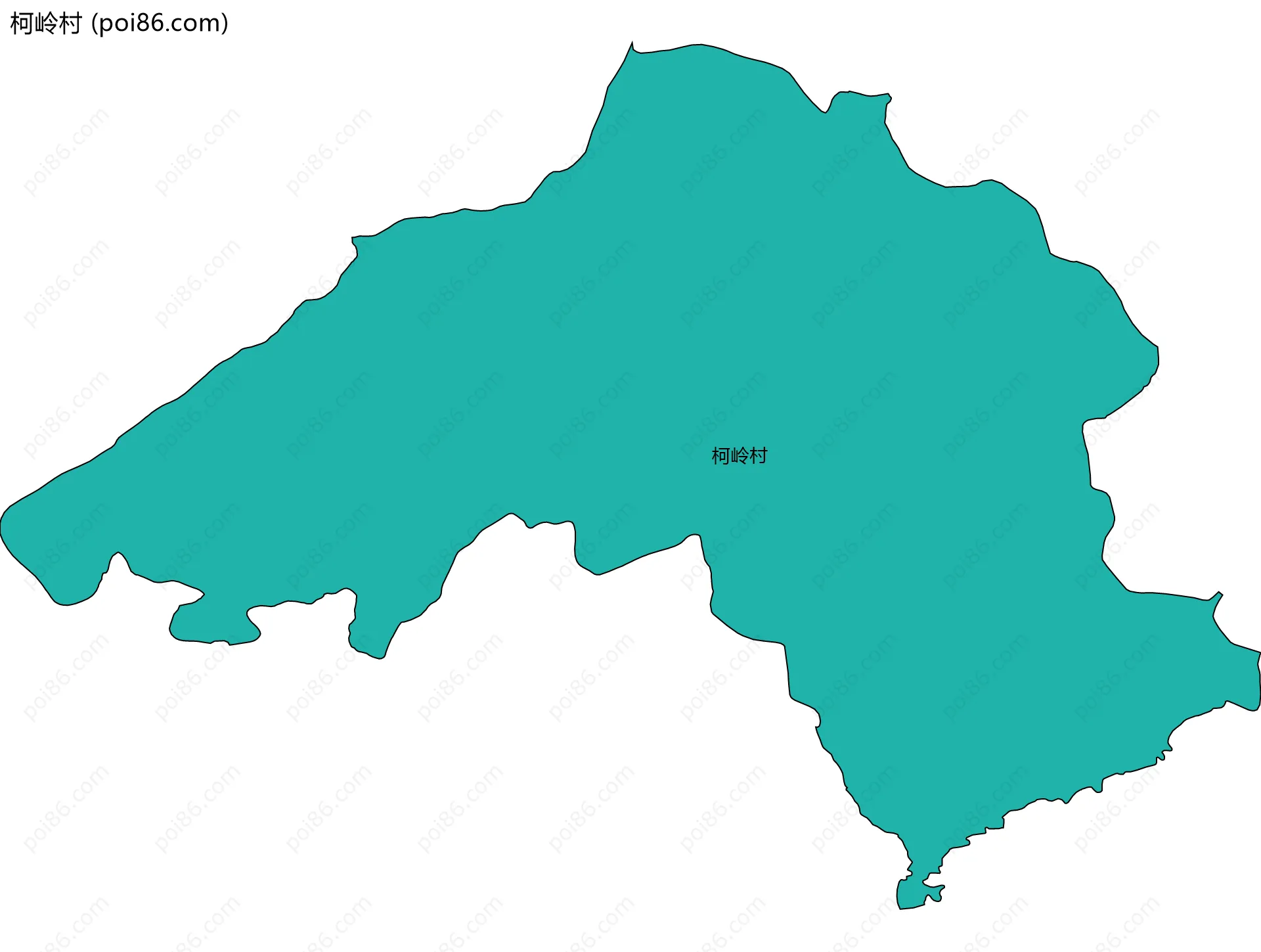 柯岭村边界地图