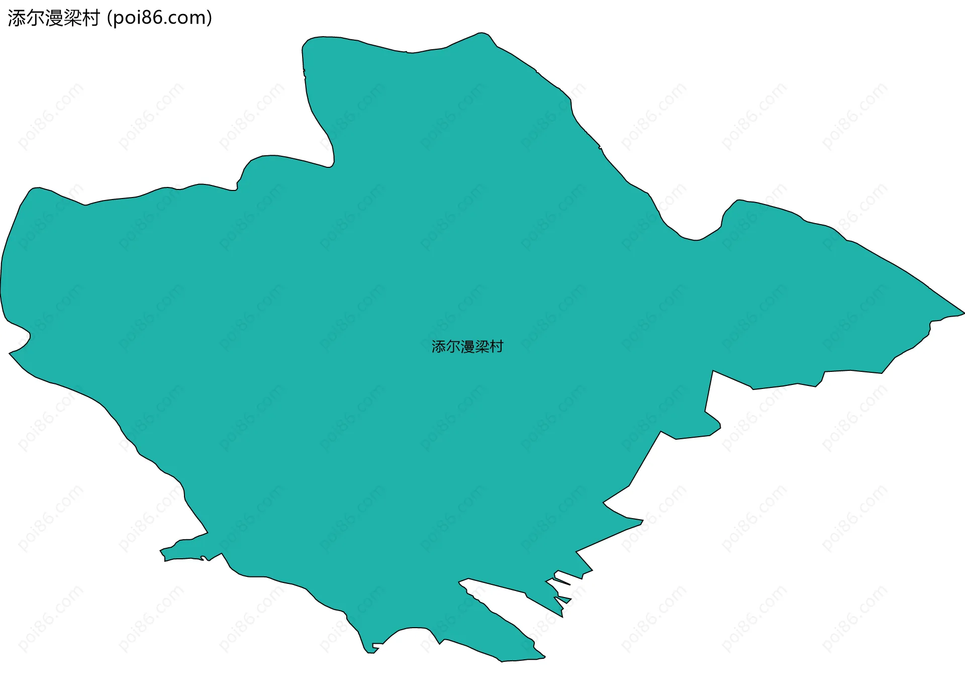 添尔漫梁村边界地图