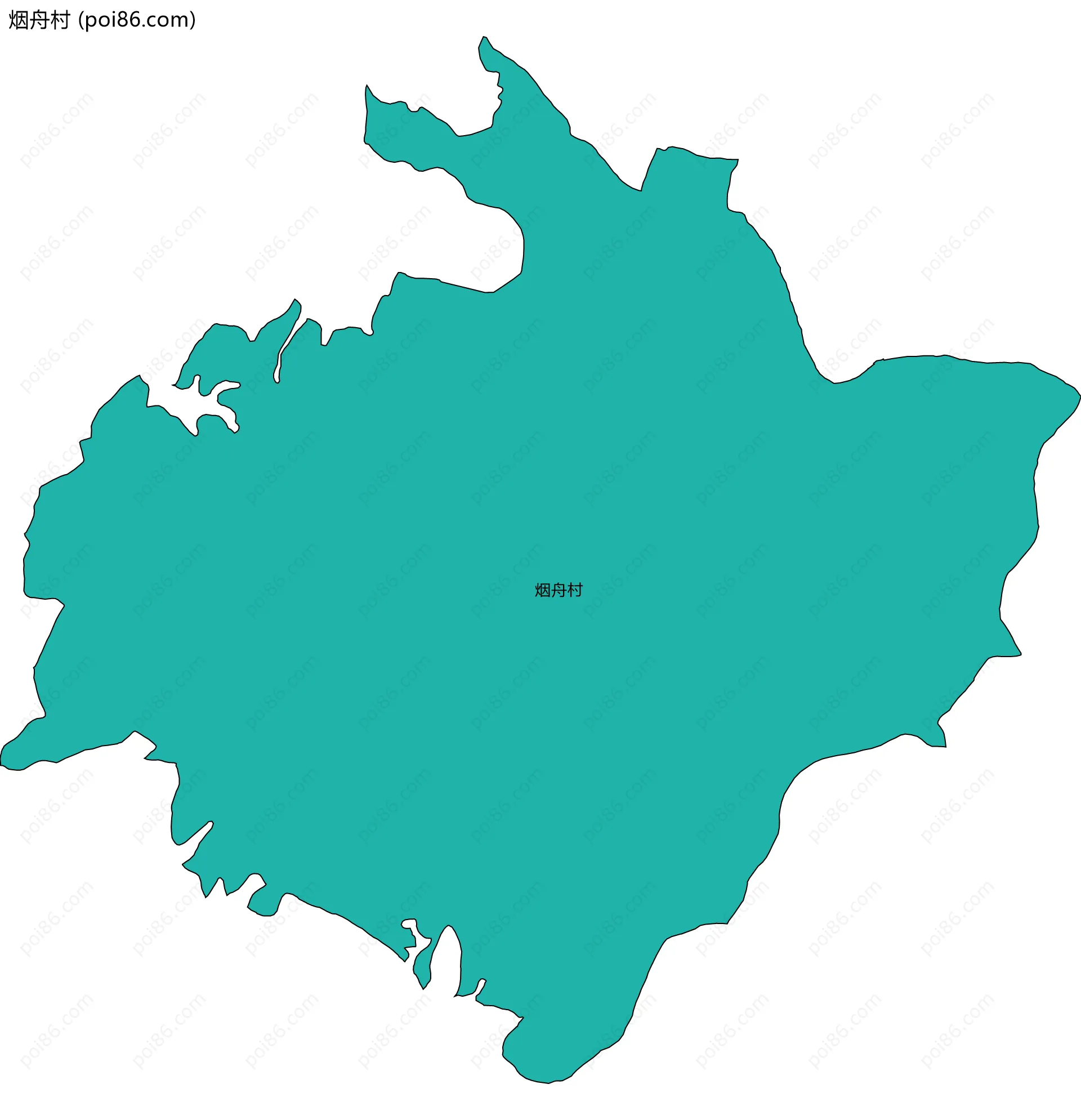 烟舟村边界地图