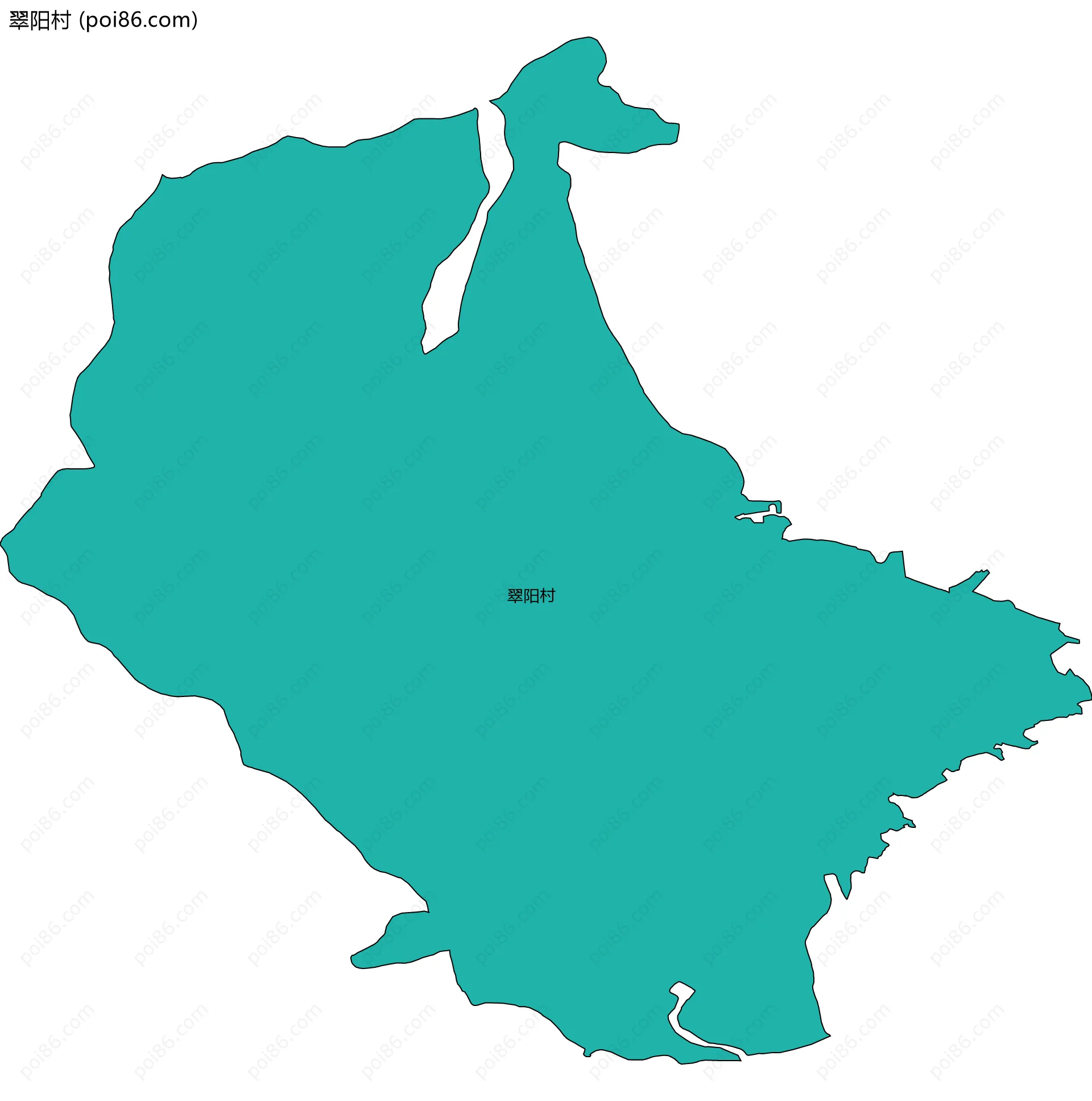 翠阳村边界地图