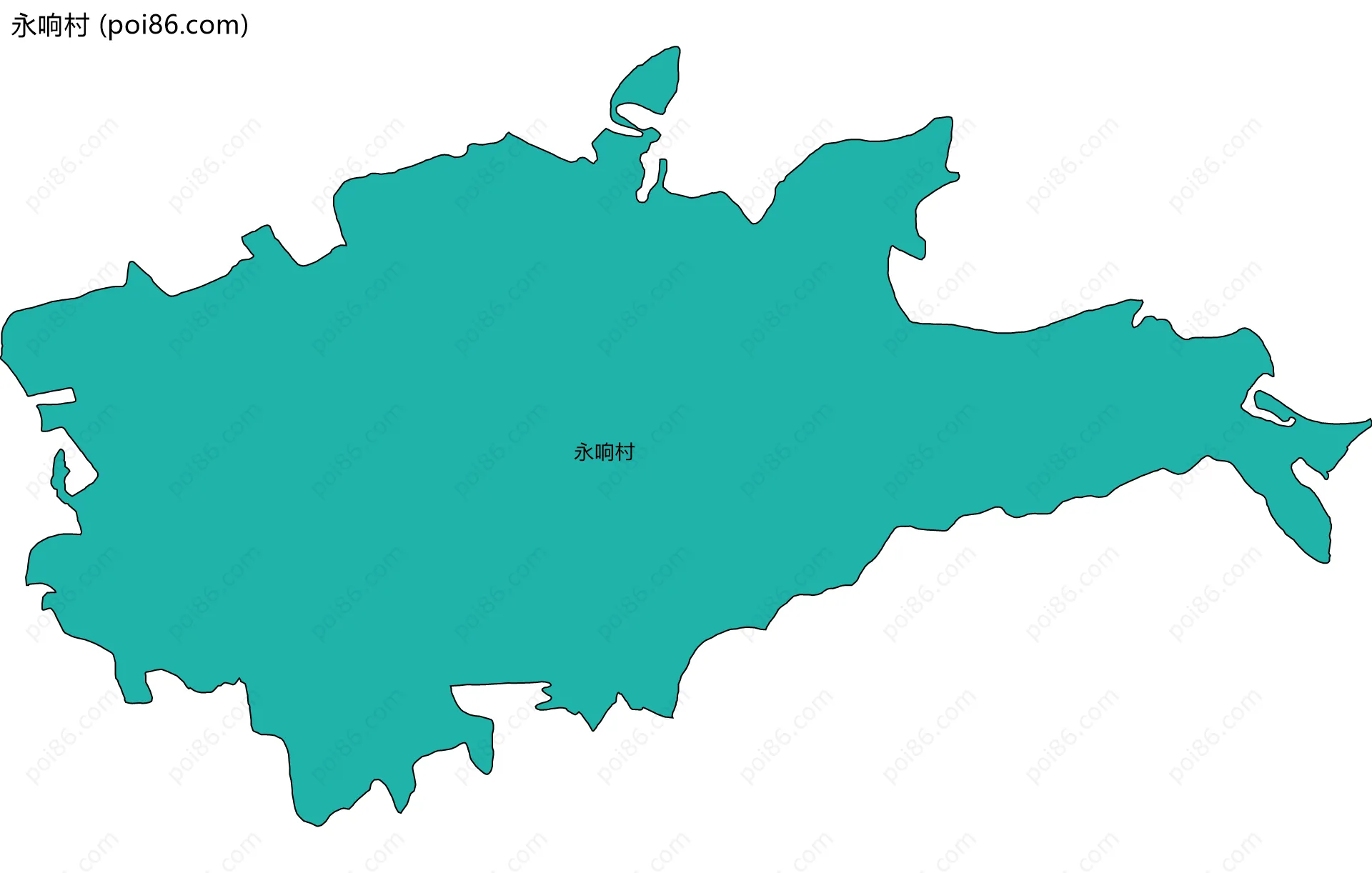 永响村边界地图
