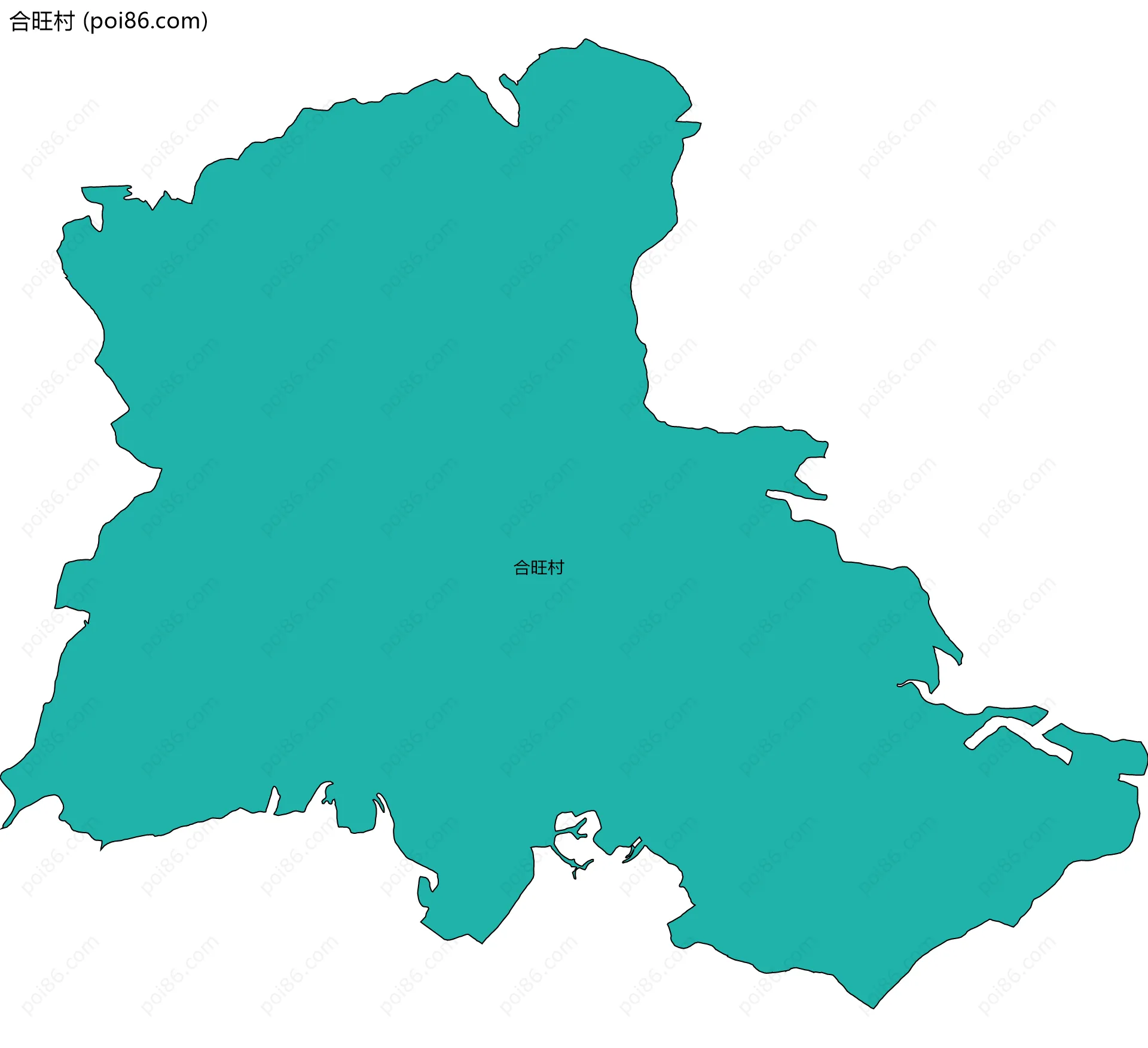 合旺村边界地图