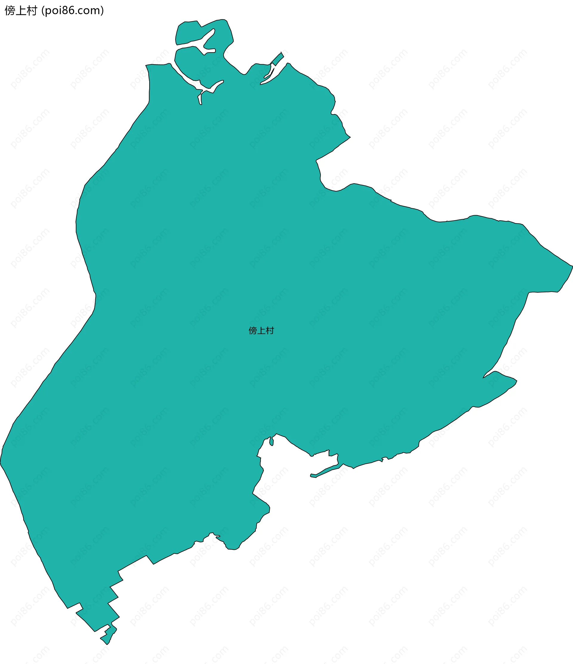 傍上村边界地图
