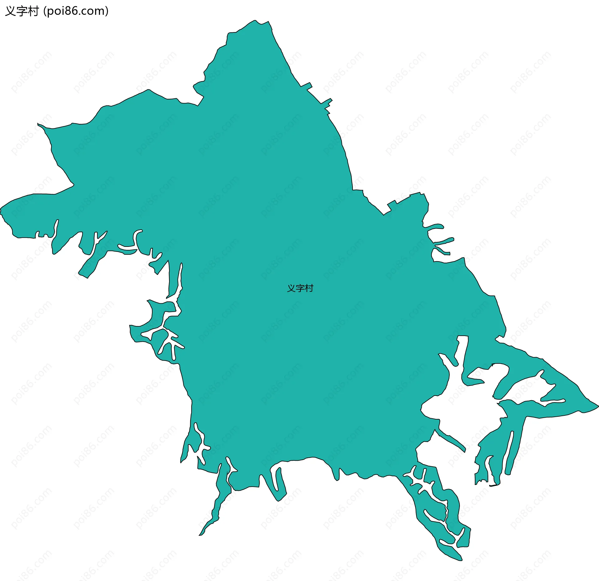 义字村边界地图