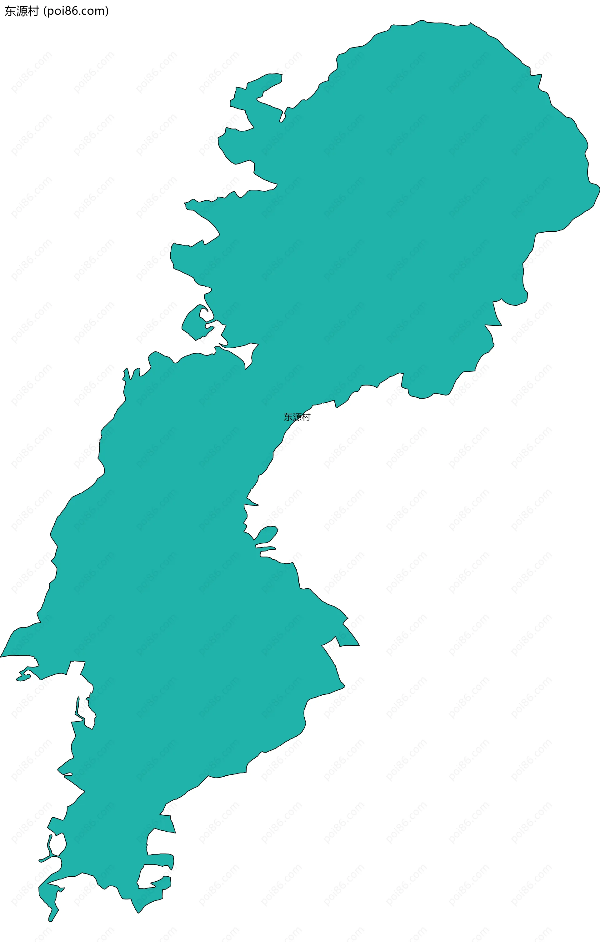 东源村边界地图