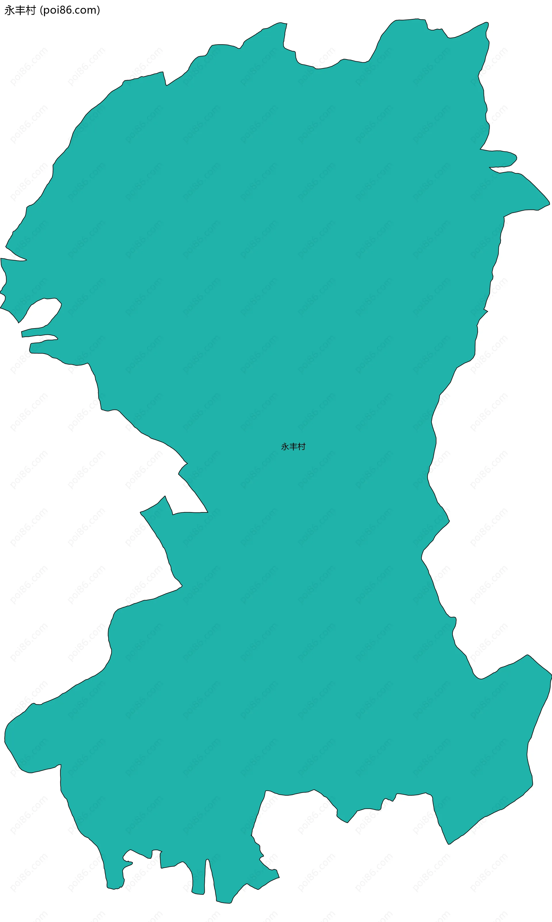 永丰村边界地图