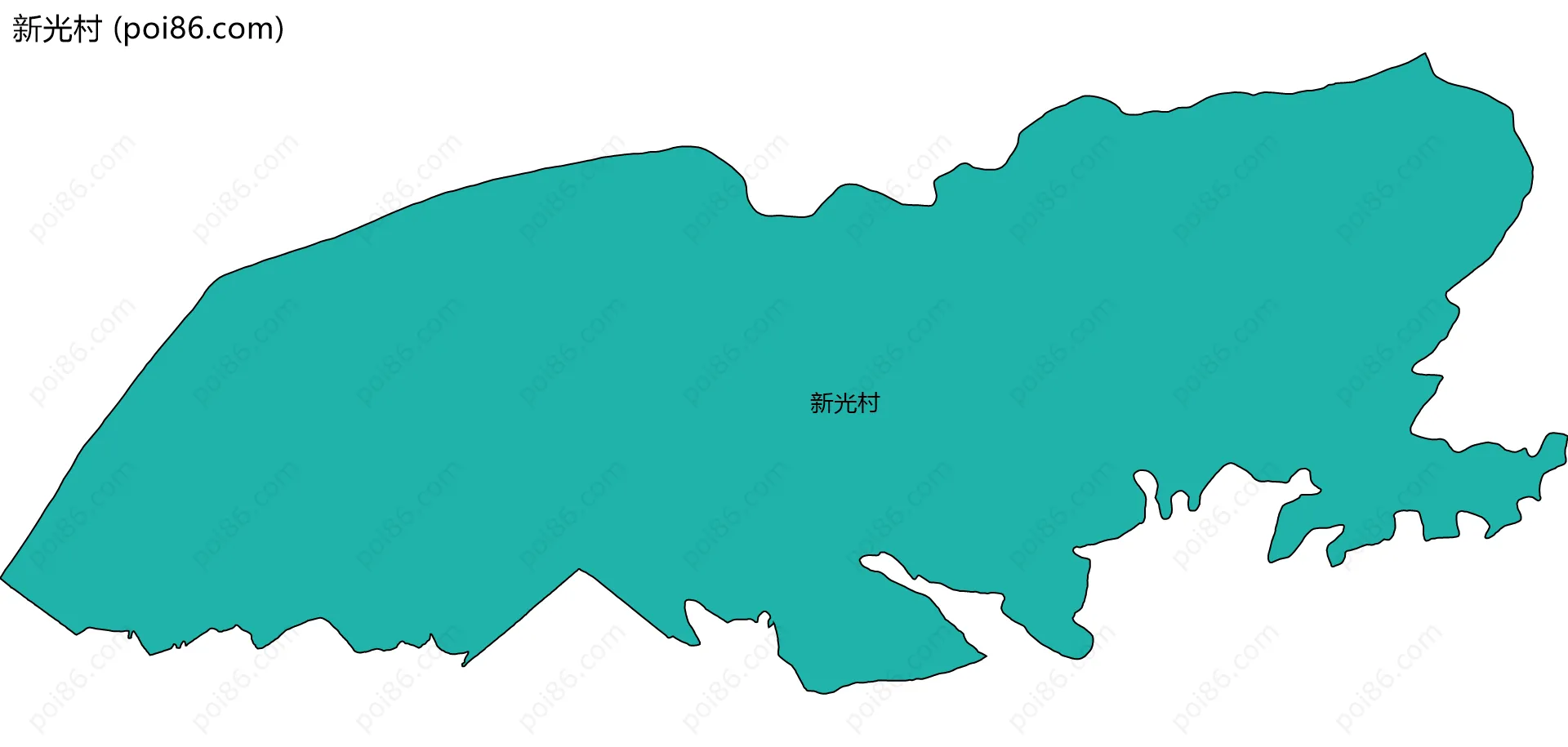 新光村边界地图