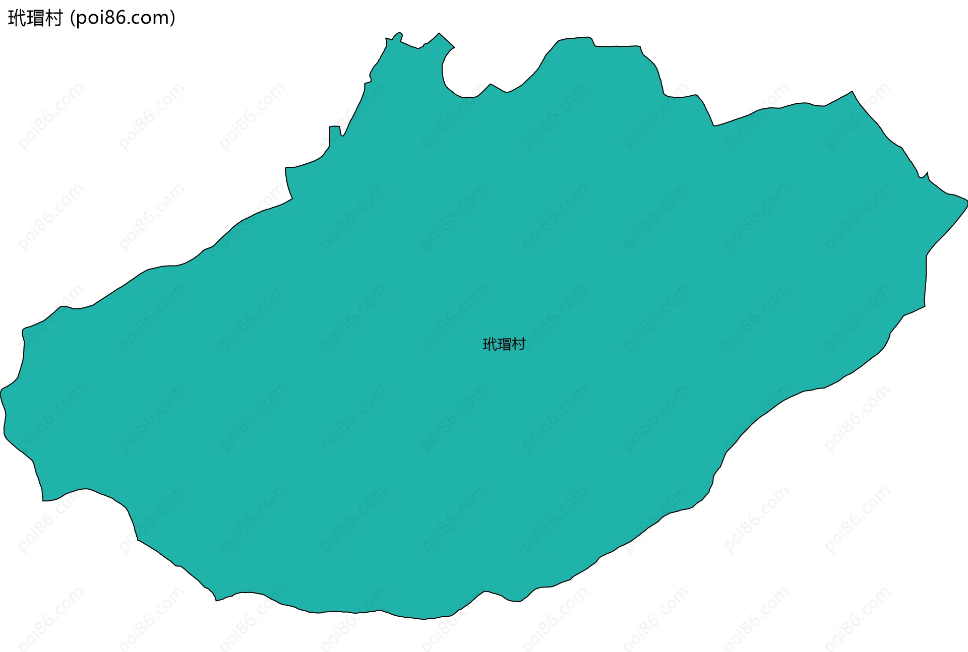 玳瑁村边界地图