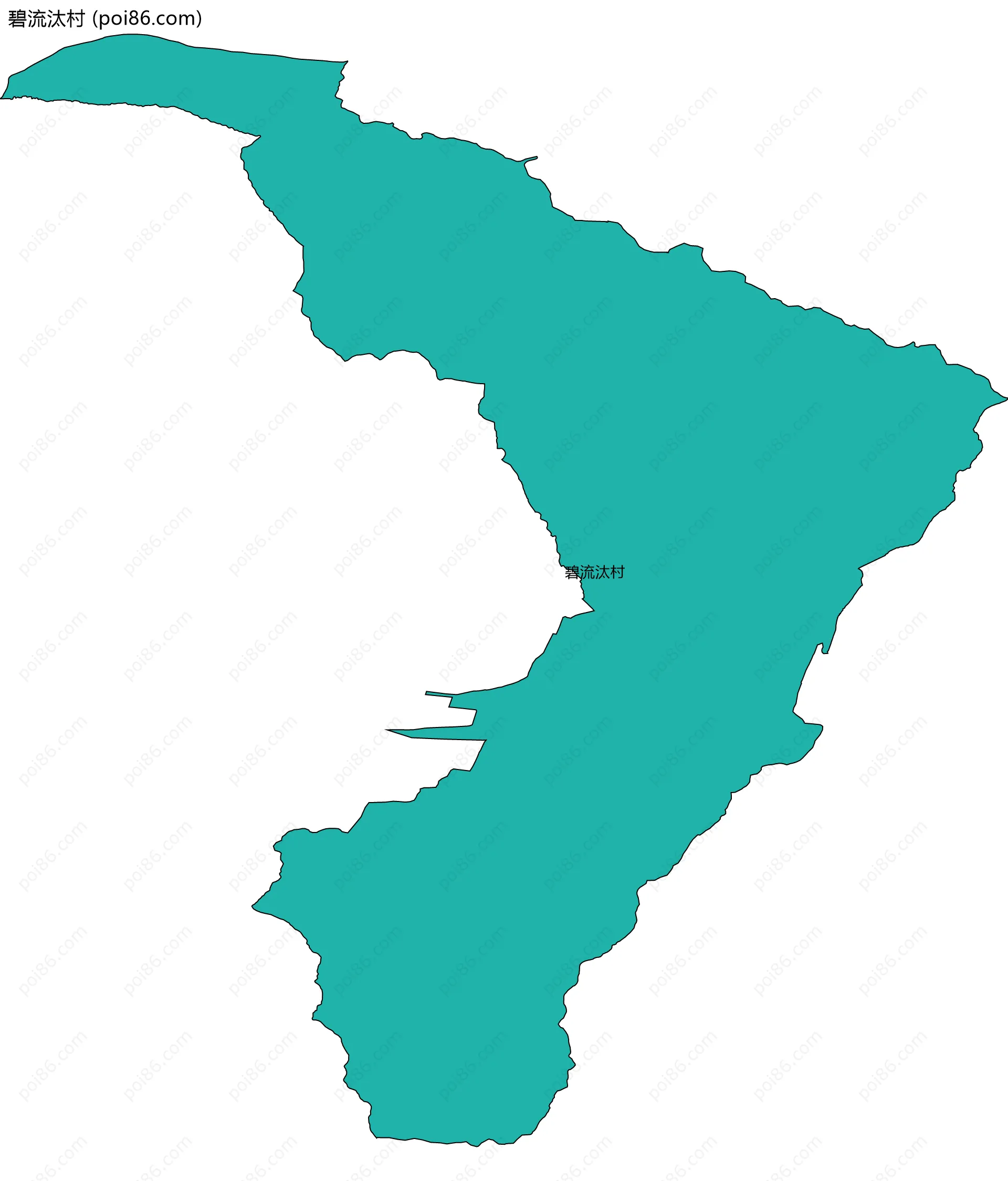 碧流汰村边界地图