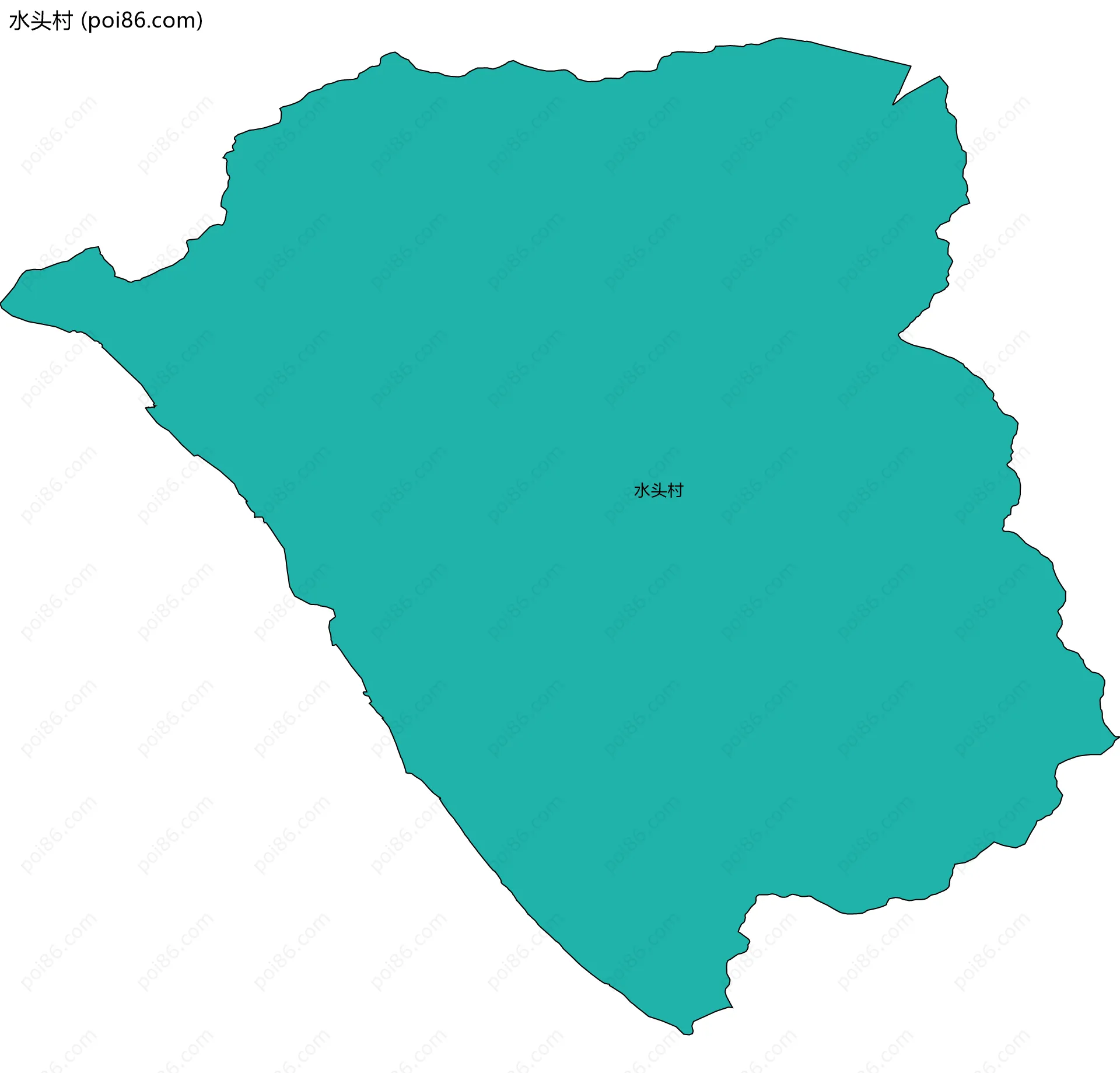 水头村边界地图